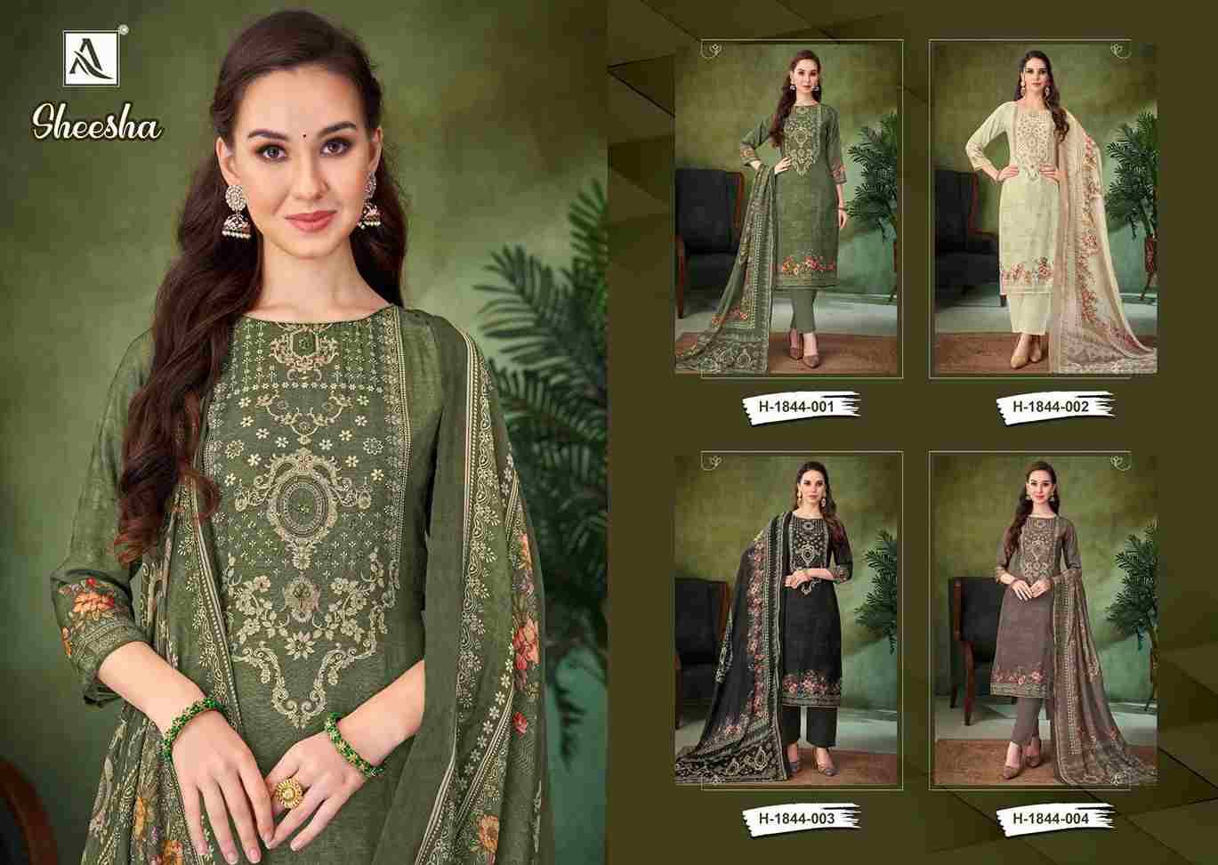 Sheesha By Alok Suit 1844-001 To 1844-004 Series Beautiful Festive Suits Colorful Stylish Fancy Casual Wear & Ethnic Wear Pure Viscose Muslin Dresses At Wholesale Price