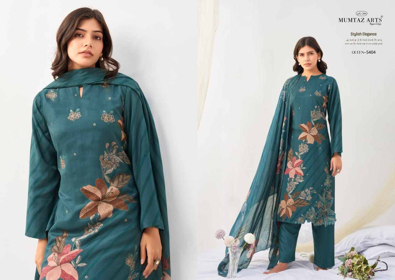 Queen By Mumtaz Arts 5401 To 5404 Series Beautiful Festive Suits Colorful Stylish Fancy Casual Wear & Ethnic Wear Pure Viscose Muslin Print Dresses At Wholesale Price