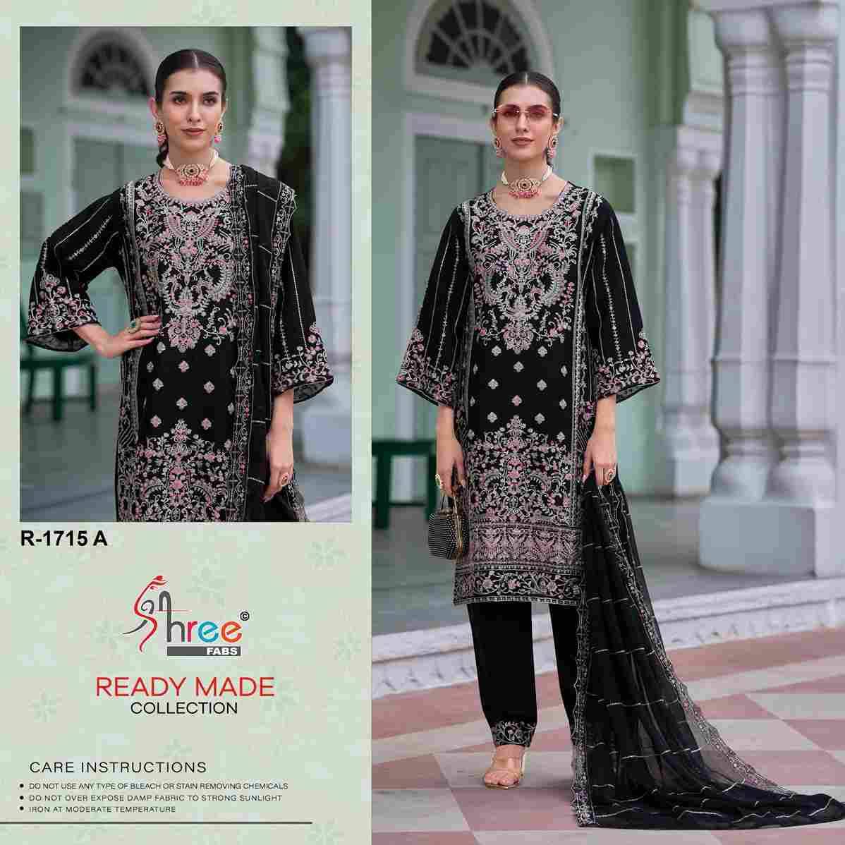 Shree Fabs Hit Design R-1715 Colours By Shree Fabs R-1715-A To R-1715-D Series Beautiful Pakistani Suits Stylish Fancy Colorful Party Wear & Occasional Wear Fendy Silk Embroidered Dresses At Wholesale Price
