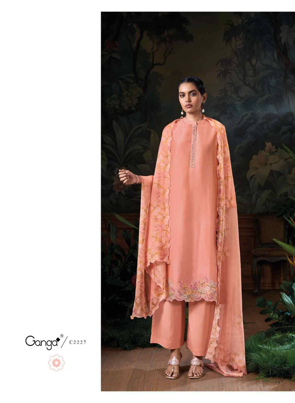 Irha By Ganga Fashion 2225 To 2230 Series Beautiful Festive Suits Colorful Stylish Fancy Casual Wear & Ethnic Wear Pure Bemberg Silk Satin Dresses At Wholesale Price