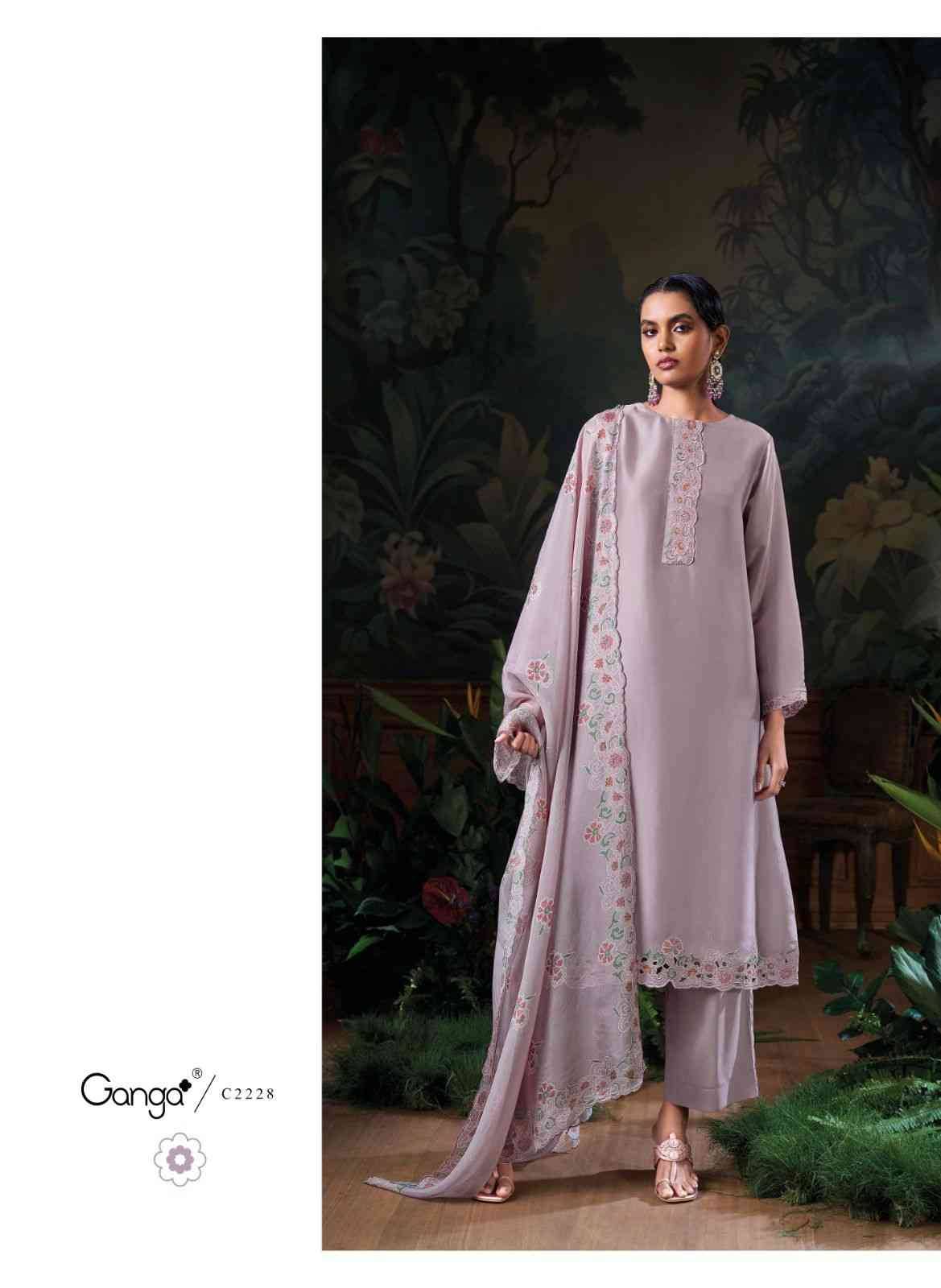 Irha By Ganga Fashion 2225 To 2230 Series Beautiful Festive Suits Colorful Stylish Fancy Casual Wear & Ethnic Wear Pure Bemberg Silk Satin Dresses At Wholesale Price