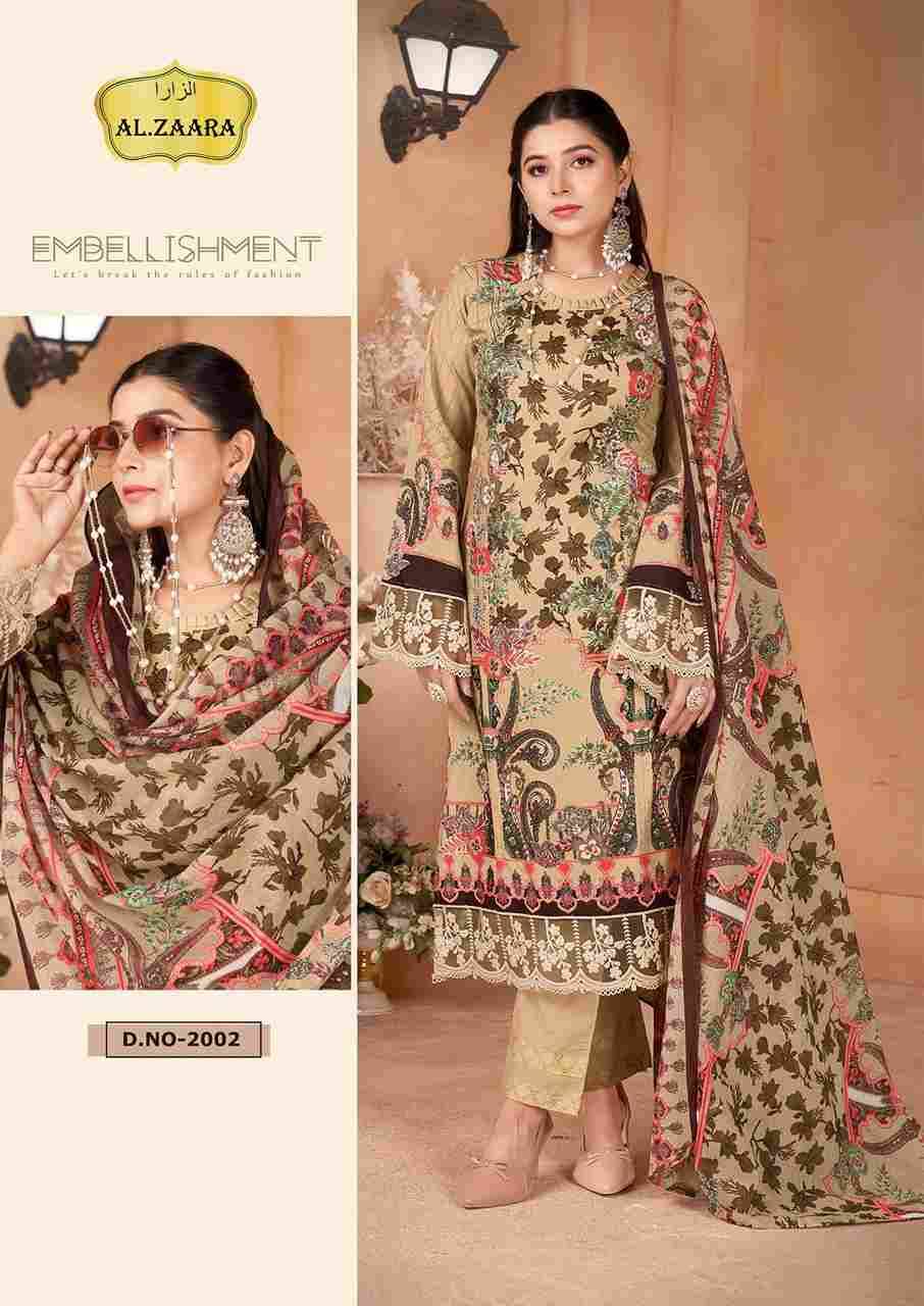 Al.Zaara Vol-2 By Fashid Whoelsale 2001 To 2006 Series Beautiful Suits Colorful Stylish Fancy Casual Wear & Ethnic Wear Heavy Cotton Dresses At Wholesale Price