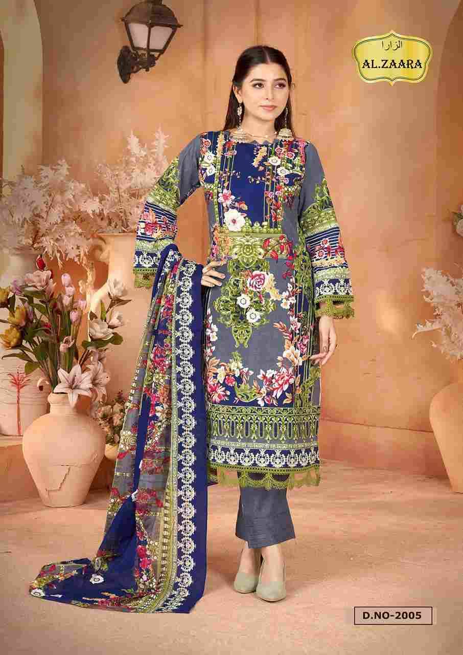 Al.Zaara Vol-2 By Fashid Whoelsale 2001 To 2006 Series Beautiful Suits Colorful Stylish Fancy Casual Wear & Ethnic Wear Heavy Cotton Dresses At Wholesale Price
