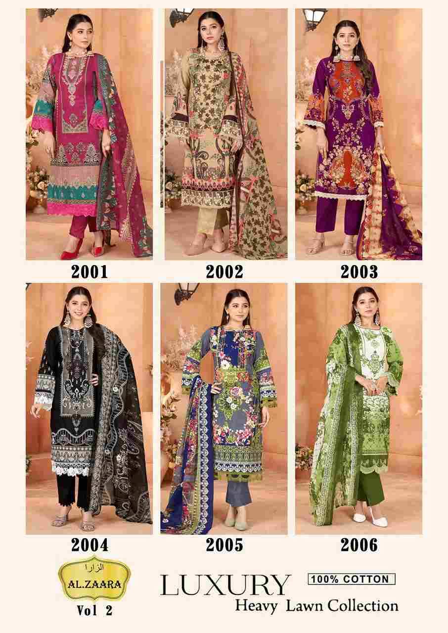 Al.Zaara Vol-2 By Fashid Whoelsale 2001 To 2006 Series Beautiful Suits Colorful Stylish Fancy Casual Wear & Ethnic Wear Heavy Cotton Dresses At Wholesale Price