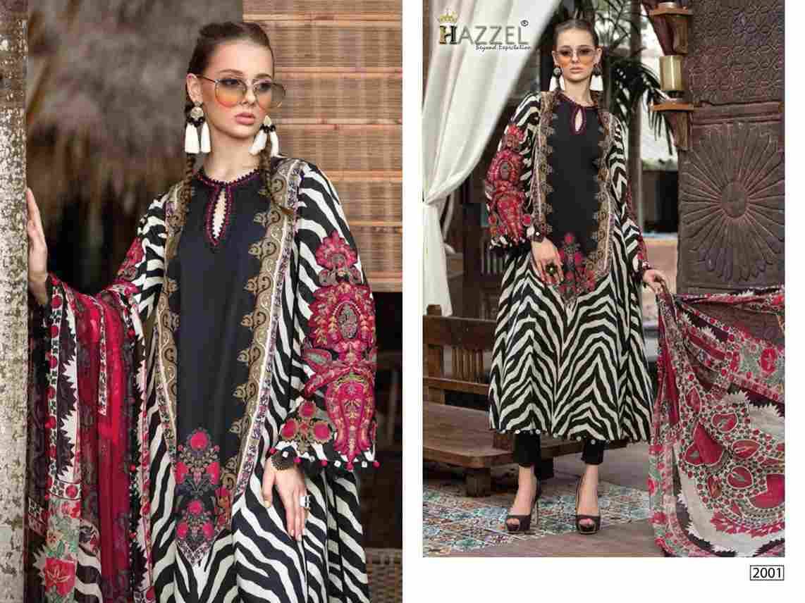 Eid Collection Blockbuster By Hazzel 2001 To 2003 Series Designer Festive Pakistani Suits Collection Beautiful Stylish Fancy Colorful Party Wear & Occasional Wear Pure Cotton Print With Patch Work Dresses At Wholesale Price