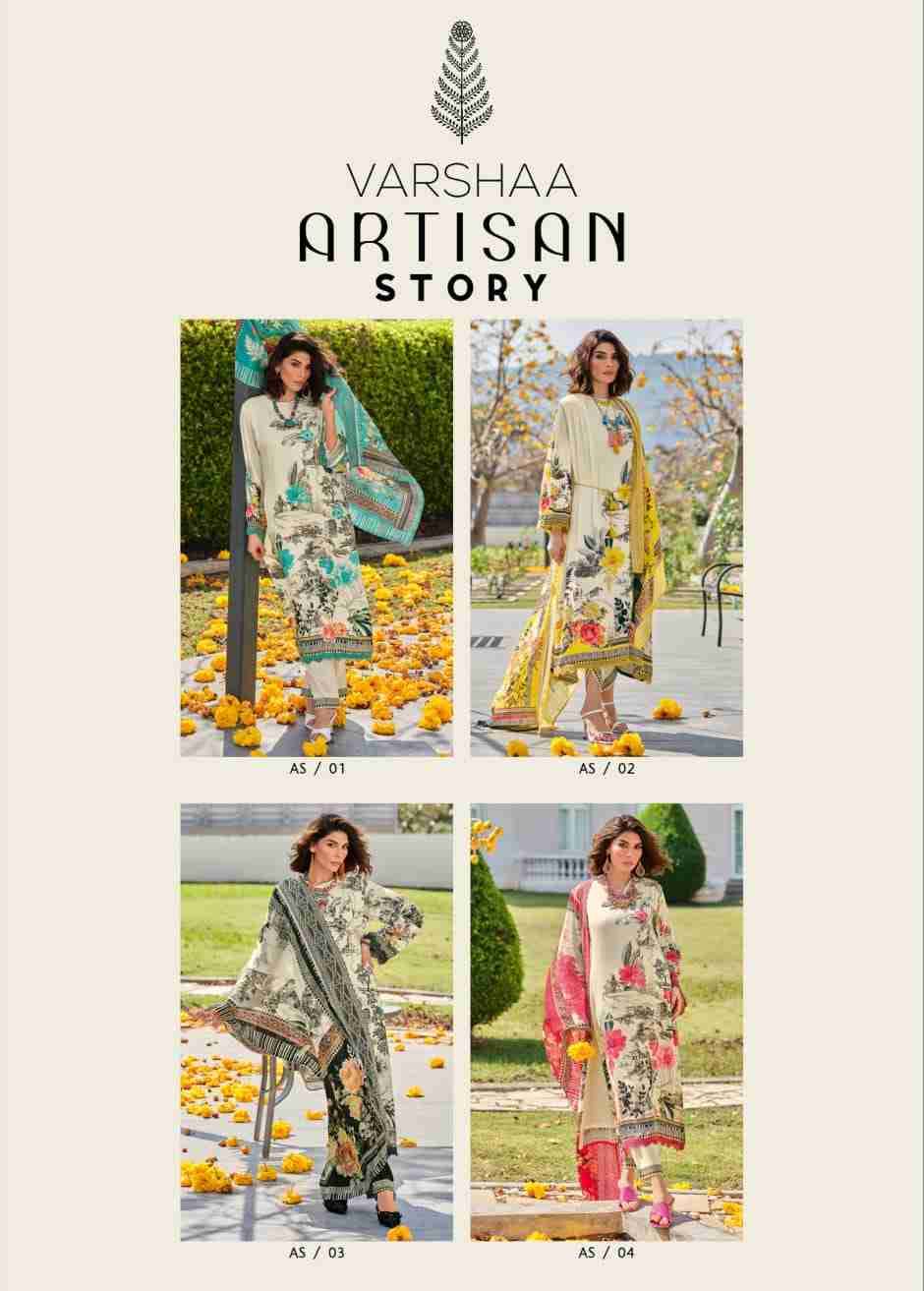 Artisan Story By Varshaa 01 To 04 Series Beautiful Festive Suits Colorful Stylish Fancy Casual Wear & Ethnic Wear Cotton Lawn Dresses At Wholesale Price