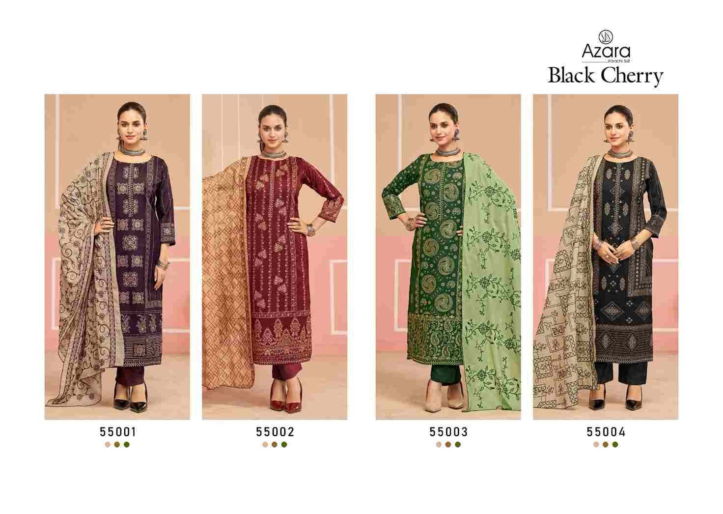 Black Cherry By Azara 55001 To 55004 Series Beautiful Festive Suits Stylish Fancy Colorful Casual Wear & Ethnic Wear Cotton Dresses At Wholesale Price