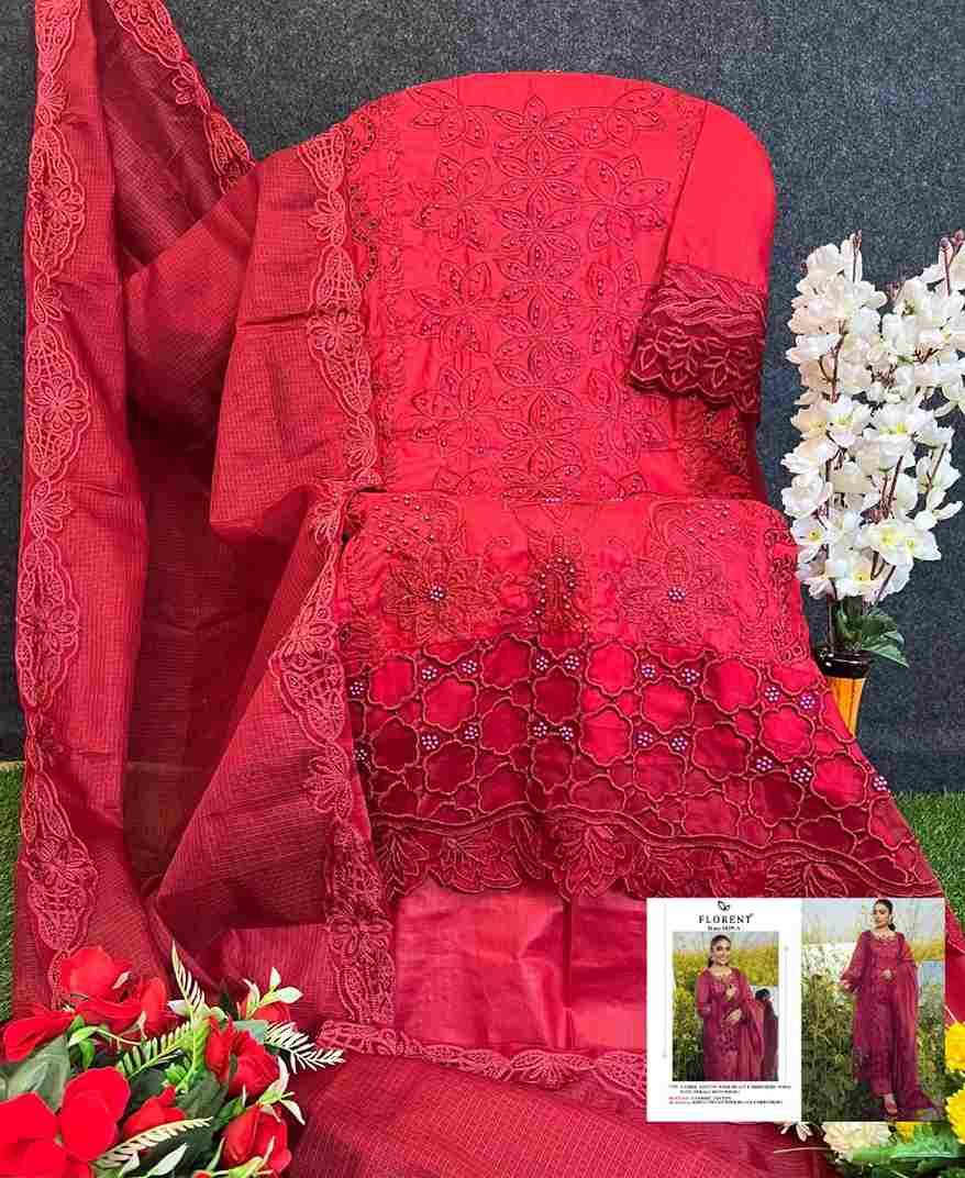 Florent 1029 Colours By Fashid Wholesale 1029-A To 1029-D Series Pakistani Suits Beautiful Fancy Colorful Stylish Party Wear & Occasional Wear Cambric Cotton Embroidery Dresses At Wholesale Price