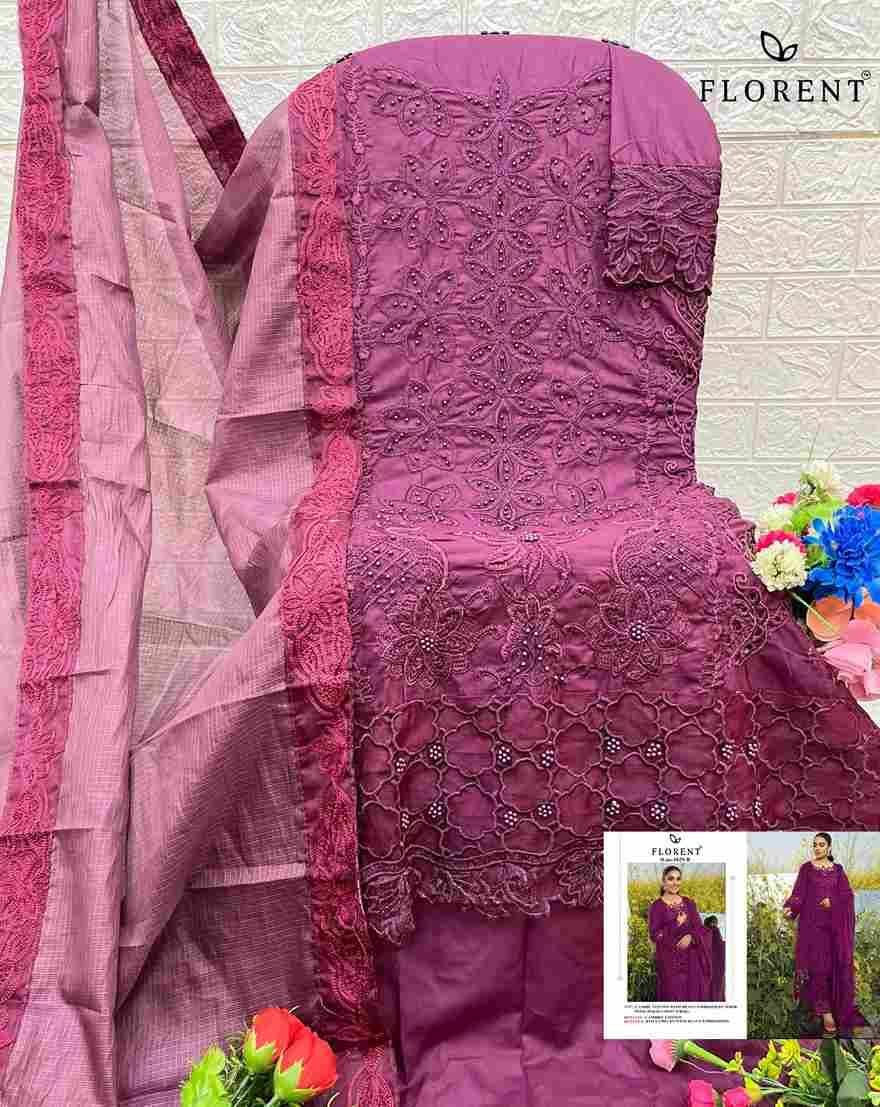 Florent 1029 Colours By Fashid Wholesale 1029-A To 1029-D Series Pakistani Suits Beautiful Fancy Colorful Stylish Party Wear & Occasional Wear Cambric Cotton Embroidery Dresses At Wholesale Price
