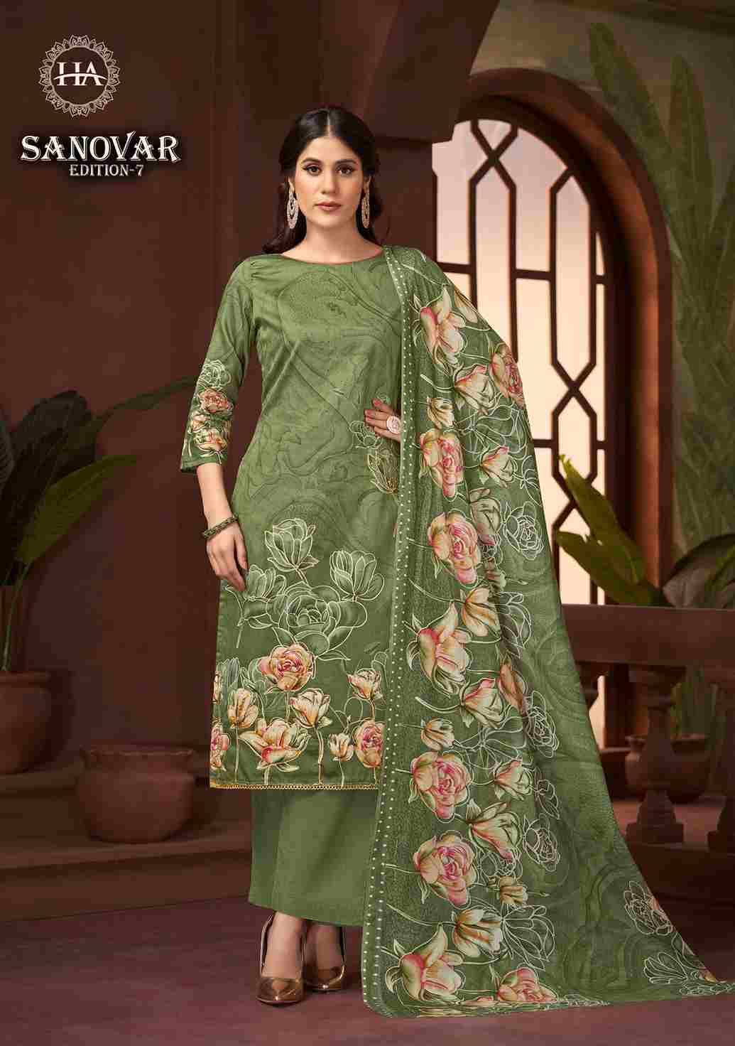 Sanovar Vol-7 By Harshit Fashion Hub 1926-001 To 1926-006 Series Beautiful Festive Suits Stylish Fancy Colorful Casual Wear & Ethnic Wear Pure Jam Cotton Print Dresses At Wholesale Price