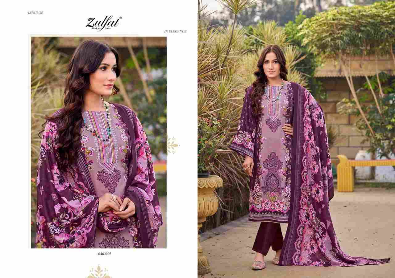 Raabta Vol-6 By Zulfat 646-001 To 646-006 Series Beautiful Festive Suits Stylish Fancy Colorful Casual Wear & Ethnic Wear Pure Jam Cotton Print Dresses At Wholesale Price