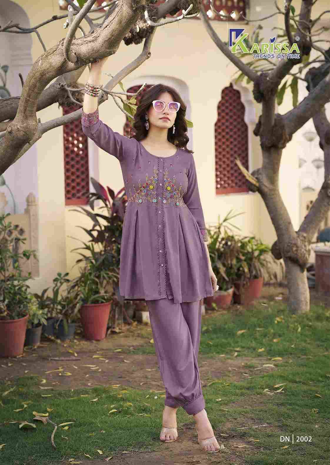 Celina Vol-2 By Karissa 2001 To 2006 Series Designer Stylish Fancy Colorful Beautiful Party Wear & Ethnic Wear Collection Rayon Slub Co-Ord At Wholesale Price