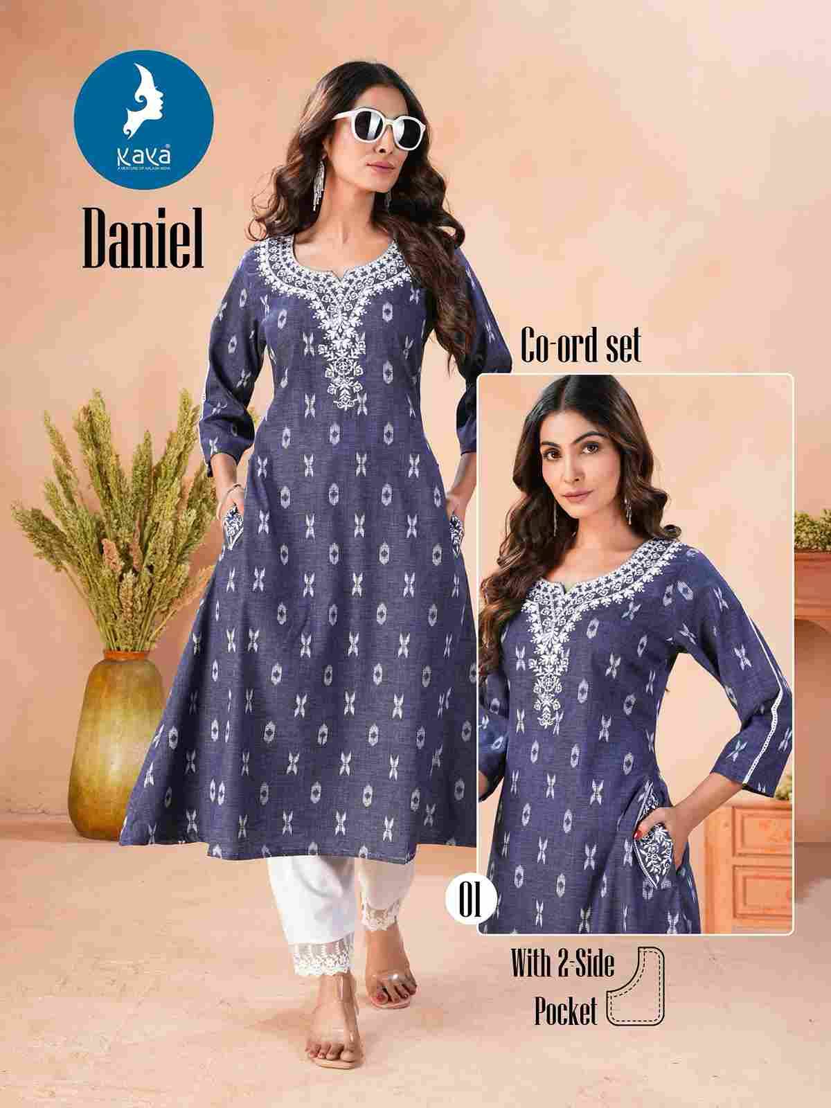 Daniel By Kaya 01 To 05 Series Designer Stylish Fancy Colorful Beautiful Party Wear & Ethnic Wear Collection Denim Butta Co-Ords At Wholesale Price
