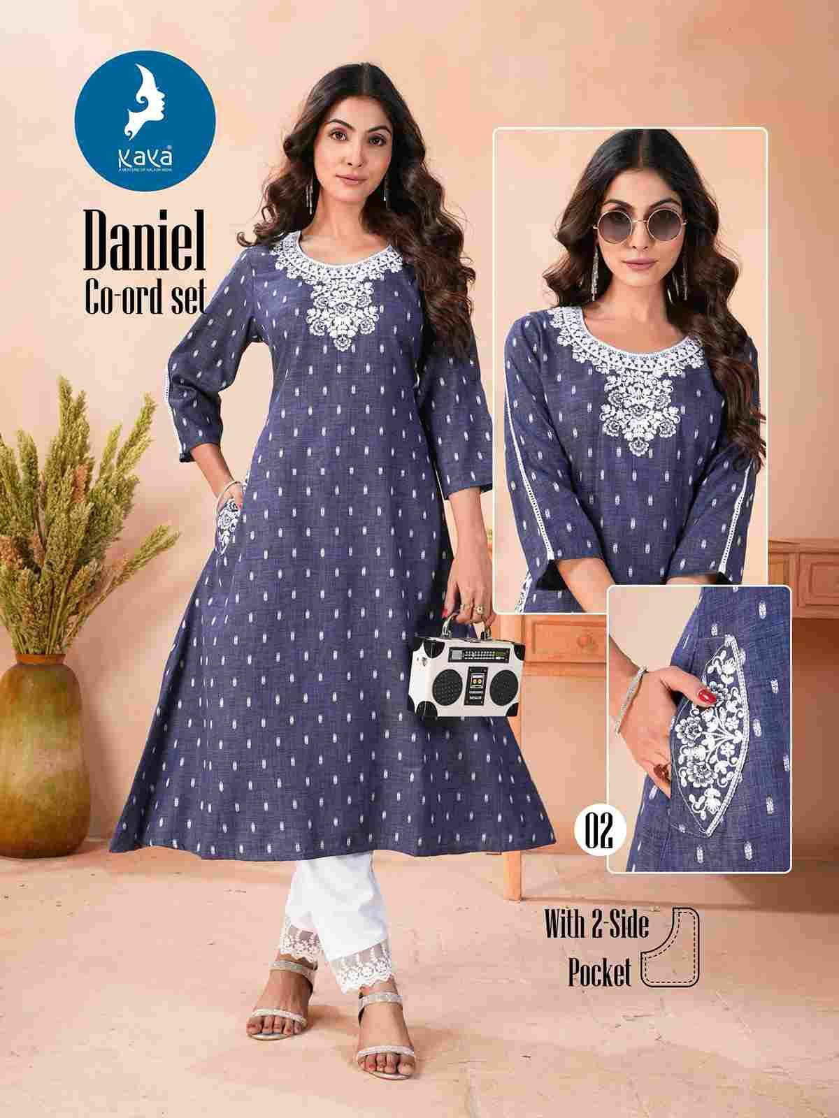 Daniel By Kaya 01 To 05 Series Designer Stylish Fancy Colorful Beautiful Party Wear & Ethnic Wear Collection Denim Butta Co-Ords At Wholesale Price