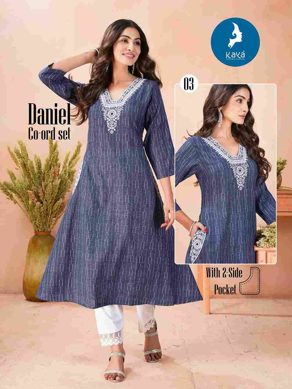 Daniel By Kaya 01 To 05 Series Designer Stylish Fancy Colorful Beautiful Party Wear & Ethnic Wear Collection Denim Butta Co-Ords At Wholesale Price