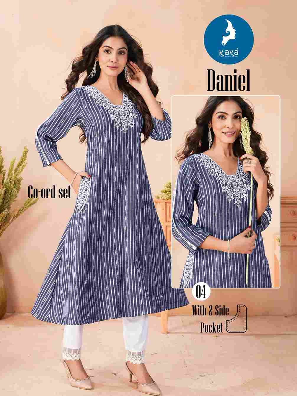 Daniel By Kaya 01 To 05 Series Designer Stylish Fancy Colorful Beautiful Party Wear & Ethnic Wear Collection Denim Butta Co-Ords At Wholesale Price
