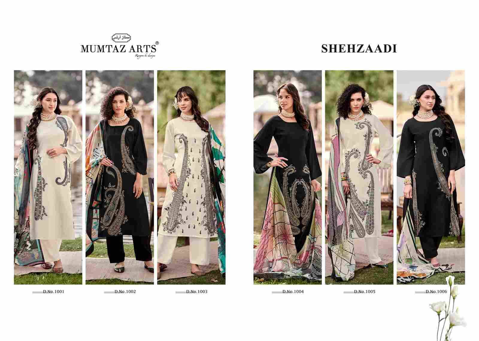 Shehzaadi By Mumtaz Arts 1001 To 1006 Series Designer Festive Suits Collection Beautiful Stylish Fancy Colorful Party Wear & Occasional Wear Pure Viscose Muslin Dresses At Wholesale Price