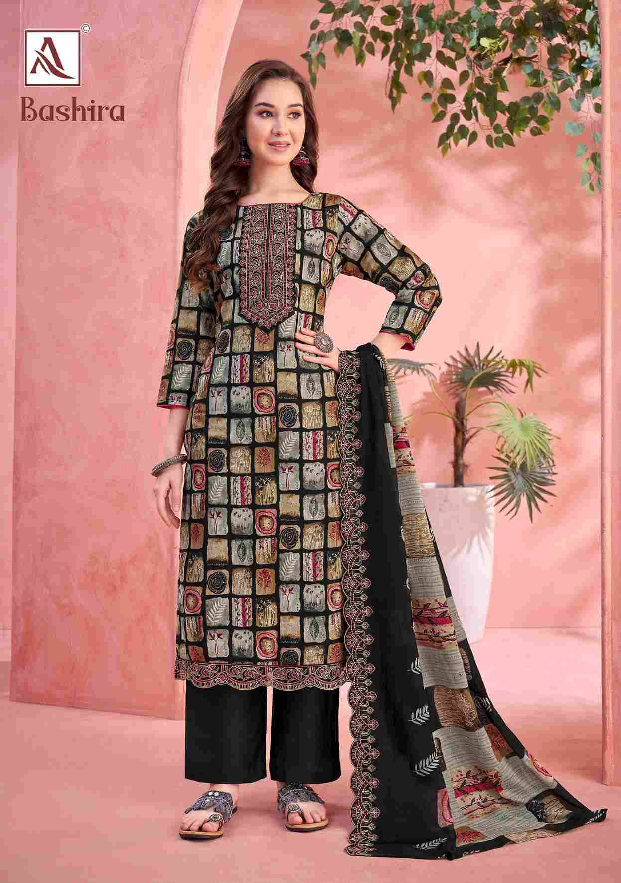 Bashira By Alok Suit 1833-001 To 1833-006 Series Beautiful Festive Suits Stylish Fancy Colorful Casual Wear & Ethnic Wear Pure Cambric Cotton Embroidered Dresses At Wholesale Price