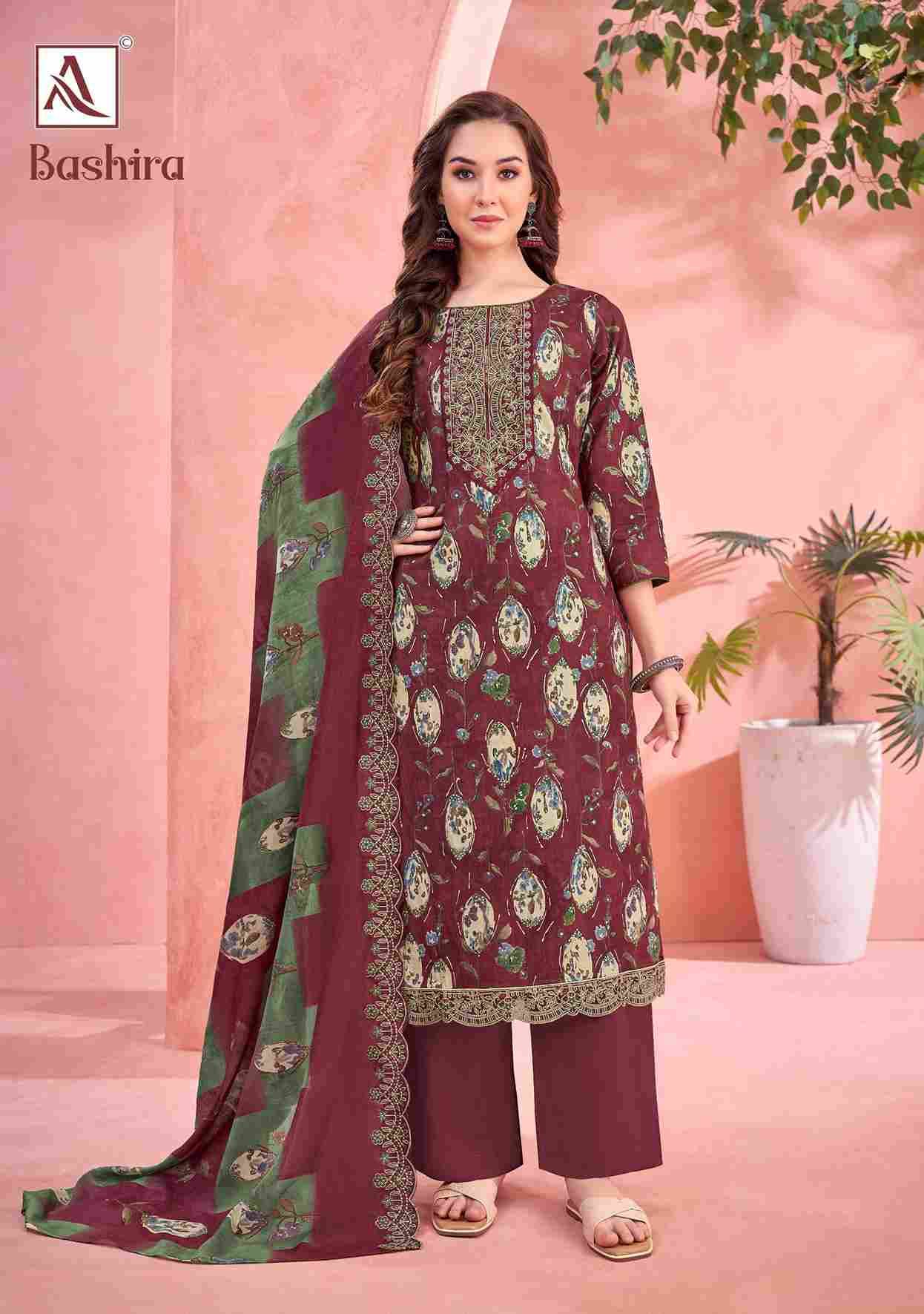 Bashira By Alok Suit 1833-001 To 1833-006 Series Beautiful Festive Suits Stylish Fancy Colorful Casual Wear & Ethnic Wear Pure Cambric Cotton Embroidered Dresses At Wholesale Price