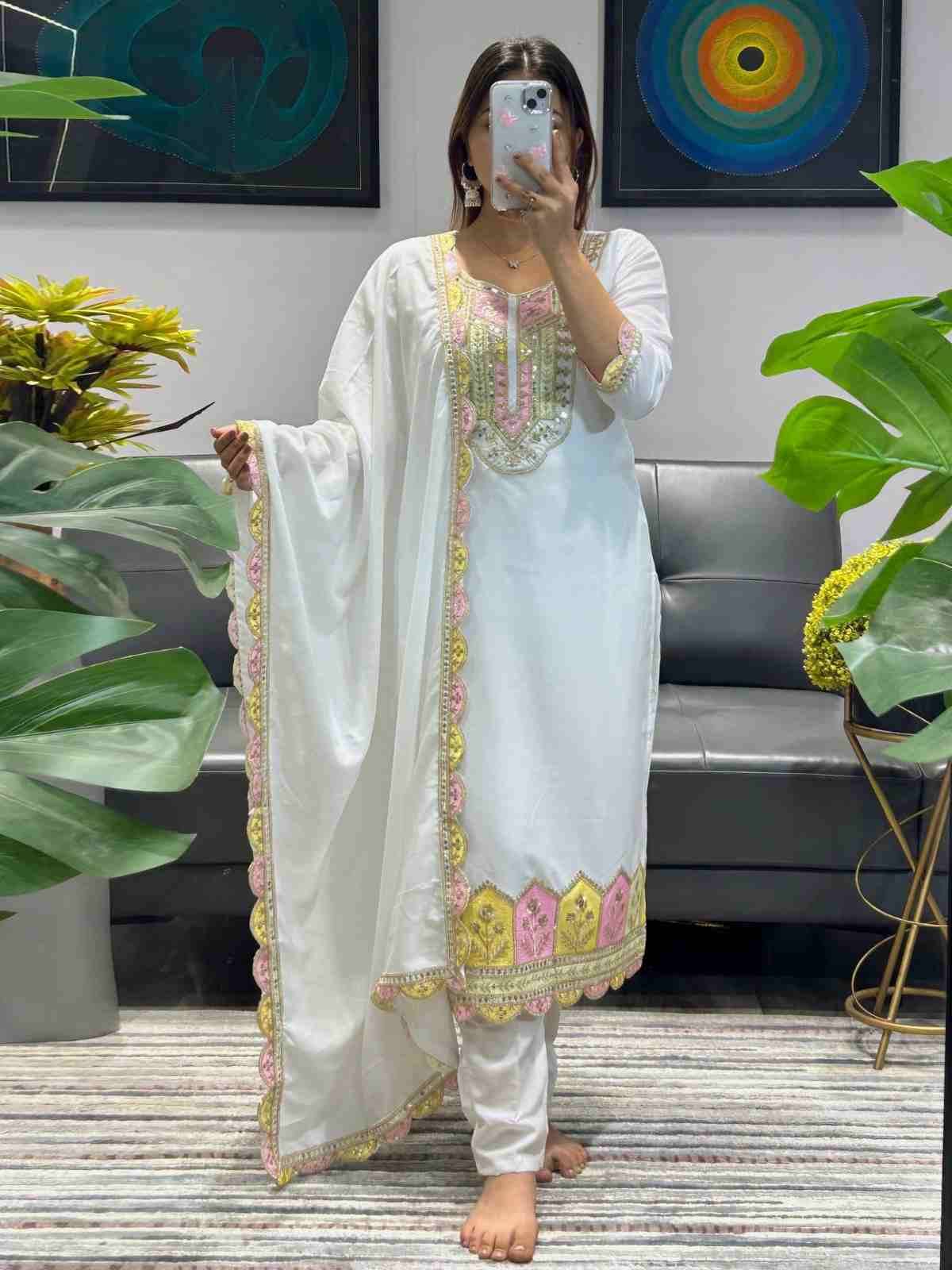 Df-Milano By Fashid Wholesale Beautiful Festive Suits Stylish Fancy Colorful Casual Wear & Ethnic Wear Silk Dresses At Wholesale Price
