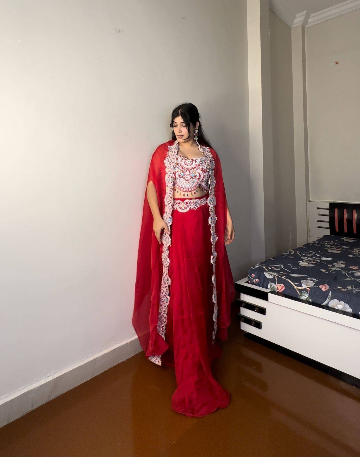 Be-338 By Fashid Wholesale Beautiful Festive Suits Stylish Fancy Colorful Casual Wear & Ethnic Wear Georgette Embroidered Dresses At Wholesale Price
