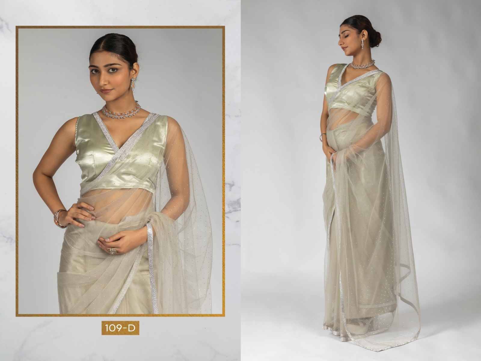 Akshaya 109 Colours By Fashid Wholesale 109-A To 109-F Series Indian Traditional Wear Collection Beautiful Stylish Fancy Colorful Party Wear & Occasional Wear Soft Net Sarees At Wholesale Price