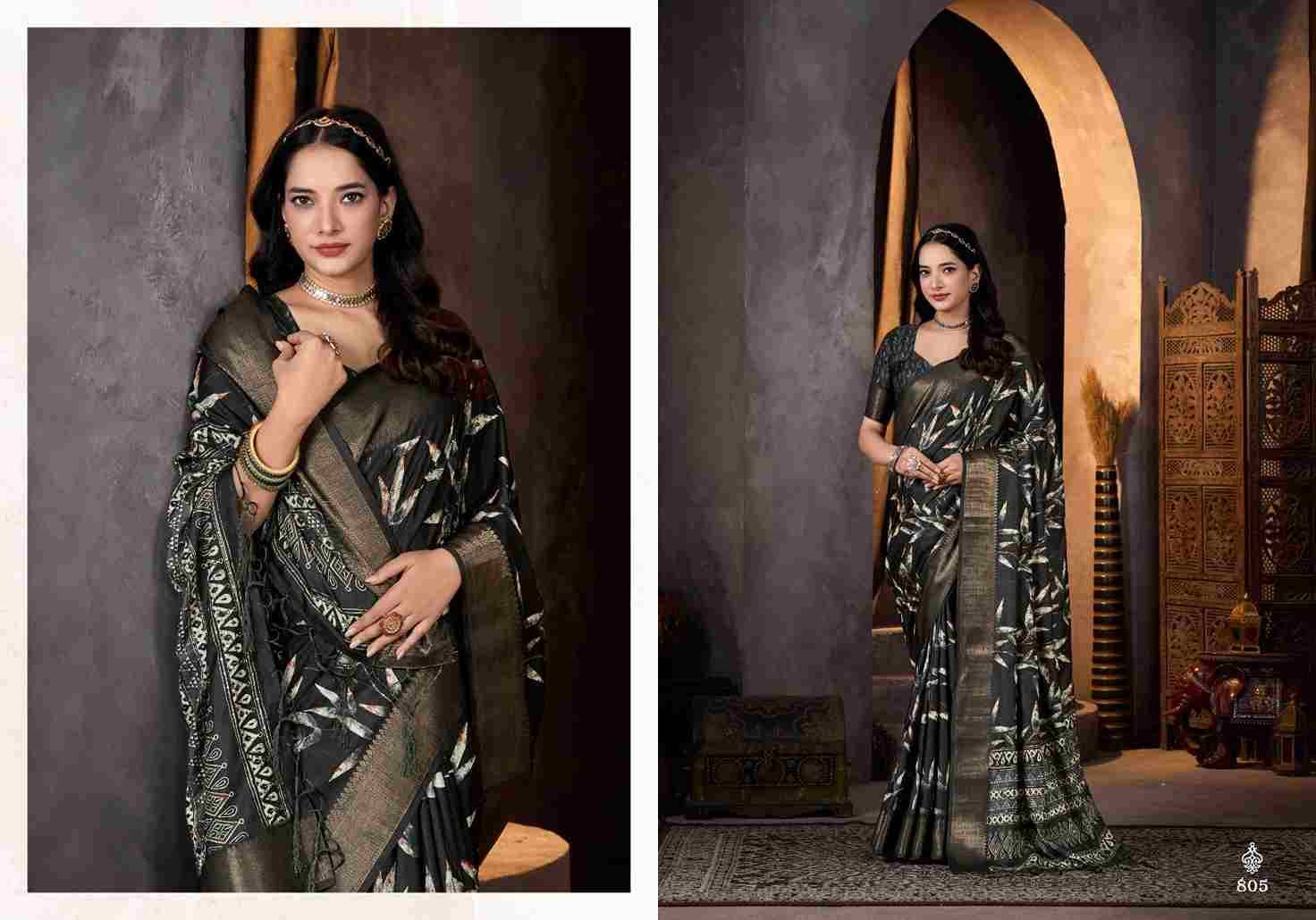 Hazel By Sasural 801 To 810 Series Indian Traditional Wear Collection Beautiful Stylish Fancy Colorful Party Wear & Occasional Wear Assam Silk Sarees At Wholesale Price