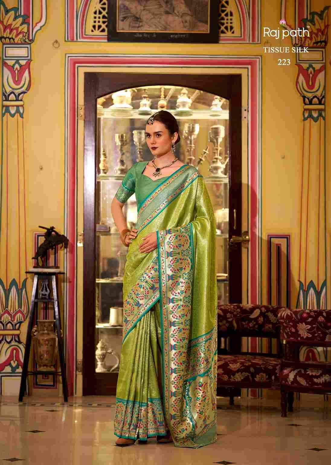 Virashat Silk By Rajpath 223 To 228 Series Indian Traditional Wear Collection Beautiful Stylish Fancy Colorful Party Wear & Occasional Wear Soft Silk Sarees At Wholesale Price