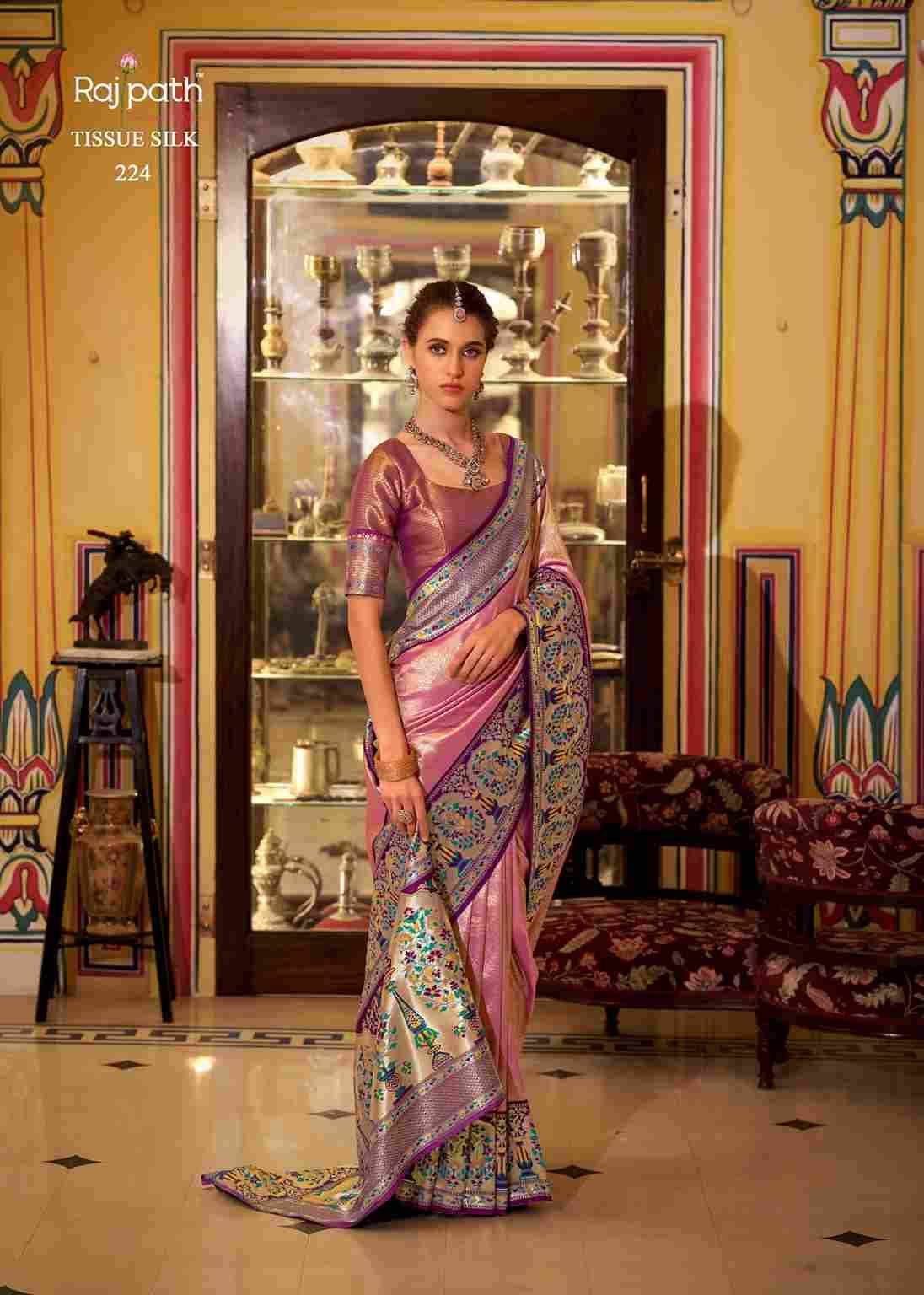Virashat Silk By Rajpath 223 To 228 Series Indian Traditional Wear Collection Beautiful Stylish Fancy Colorful Party Wear & Occasional Wear Soft Silk Sarees At Wholesale Price