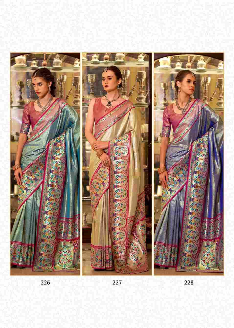 Virashat Silk By Rajpath 223 To 228 Series Indian Traditional Wear Collection Beautiful Stylish Fancy Colorful Party Wear & Occasional Wear Soft Silk Sarees At Wholesale Price