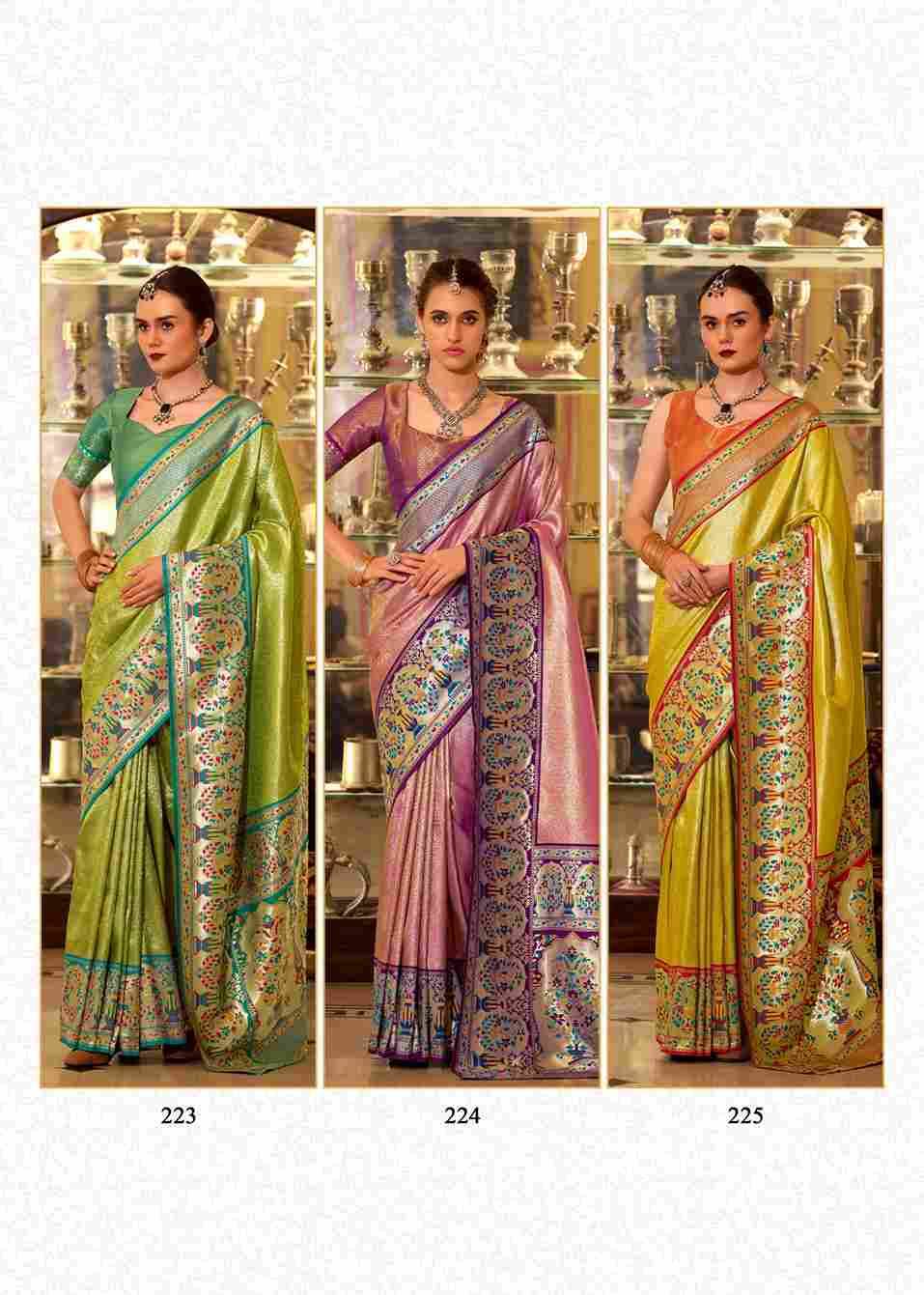 Virashat Silk By Rajpath 223 To 228 Series Indian Traditional Wear Collection Beautiful Stylish Fancy Colorful Party Wear & Occasional Wear Soft Silk Sarees At Wholesale Price