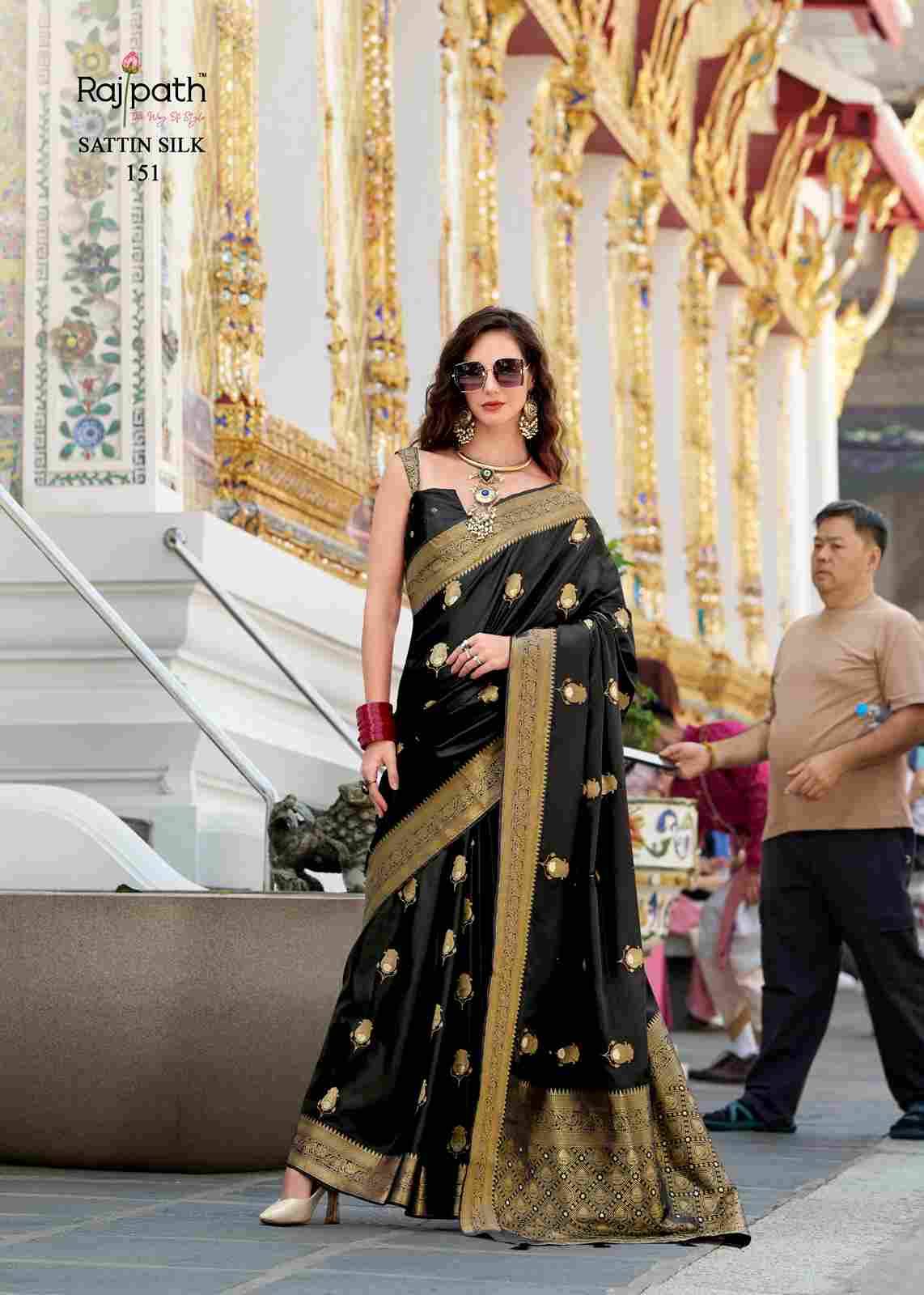 White Rose By Rajpath 149 To 154 Series Indian Traditional Wear Collection Beautiful Stylish Fancy Colorful Party Wear & Occasional Wear Satin Silk Sarees At Wholesale Price