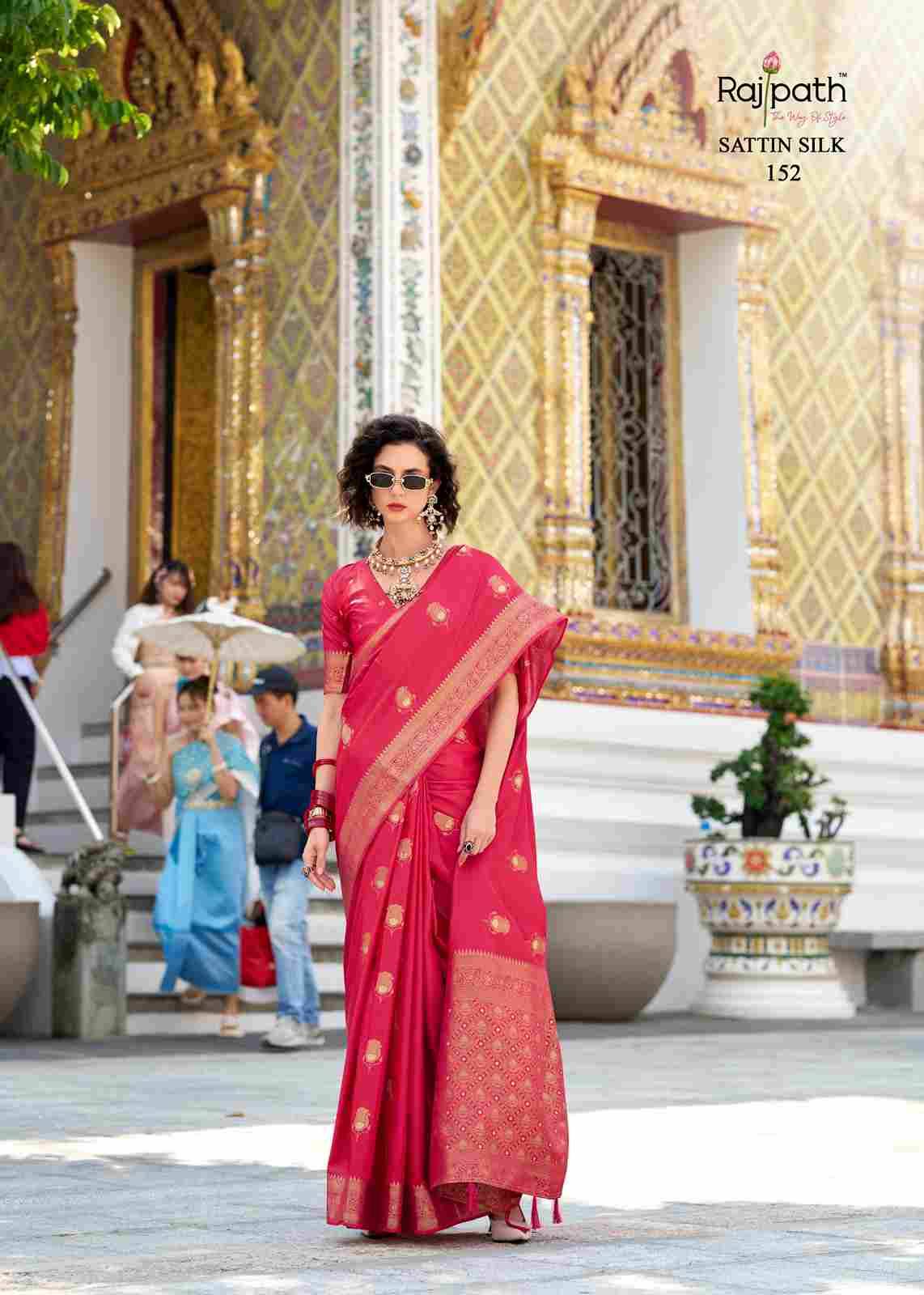 White Rose By Rajpath 149 To 154 Series Indian Traditional Wear Collection Beautiful Stylish Fancy Colorful Party Wear & Occasional Wear Satin Silk Sarees At Wholesale Price
