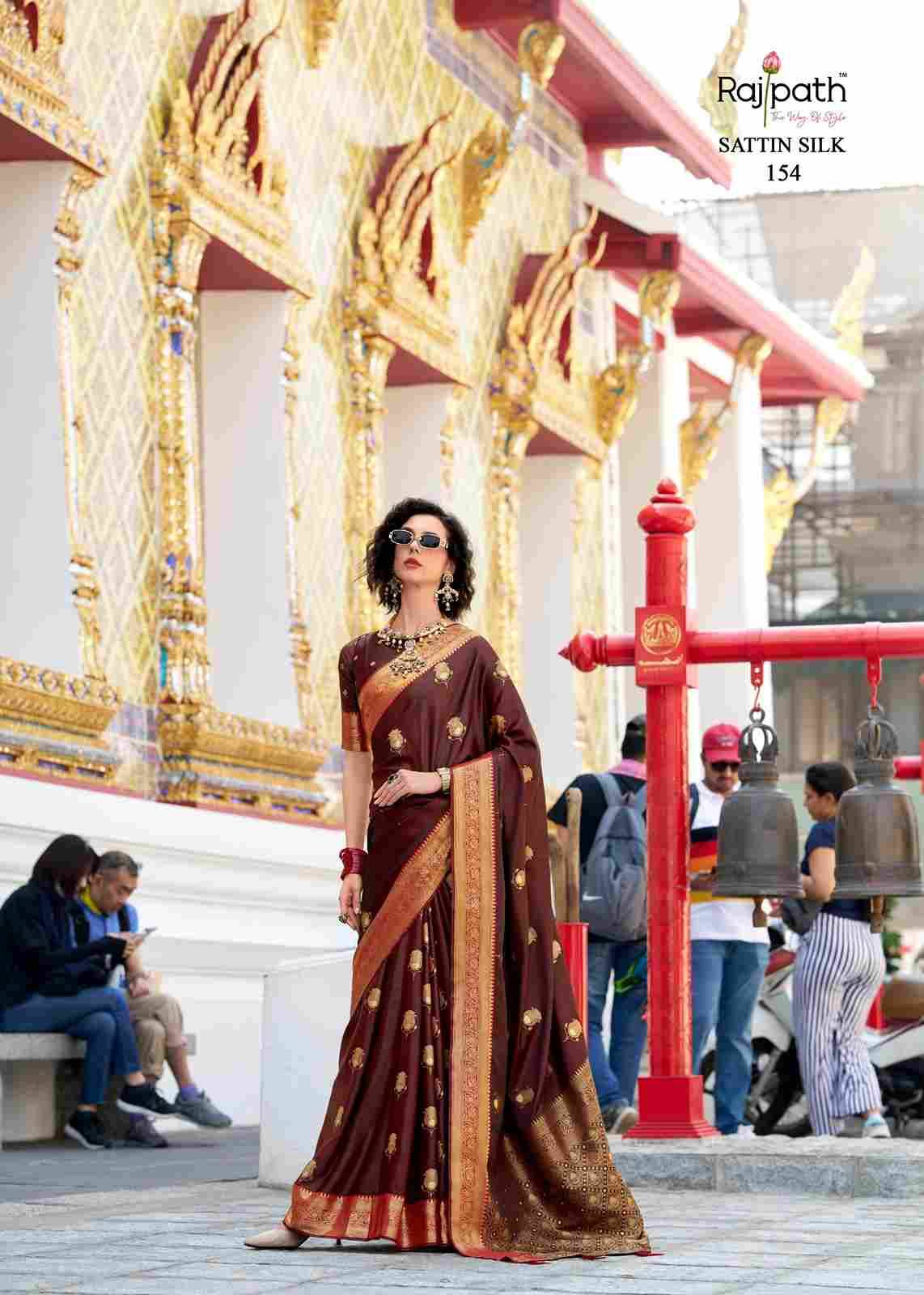 White Rose By Rajpath 149 To 154 Series Indian Traditional Wear Collection Beautiful Stylish Fancy Colorful Party Wear & Occasional Wear Satin Silk Sarees At Wholesale Price