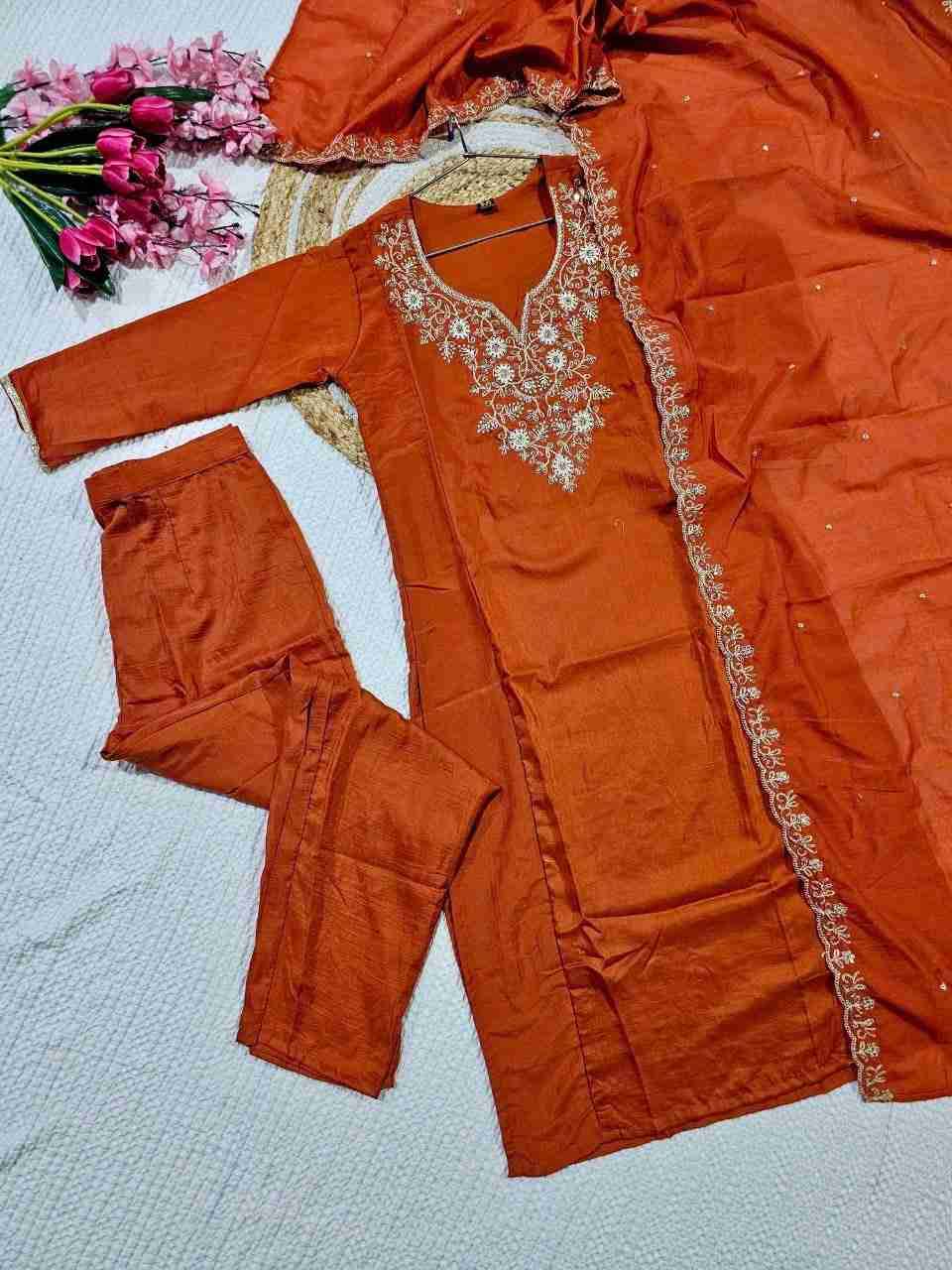 Dc-6020 By Fashid Wholesale Beautiful Stylish Festive Suits Fancy Colorful Casual Wear & Ethnic Wear & Ready To Wear Viscose Chinnon Dresses At Wholesale Price