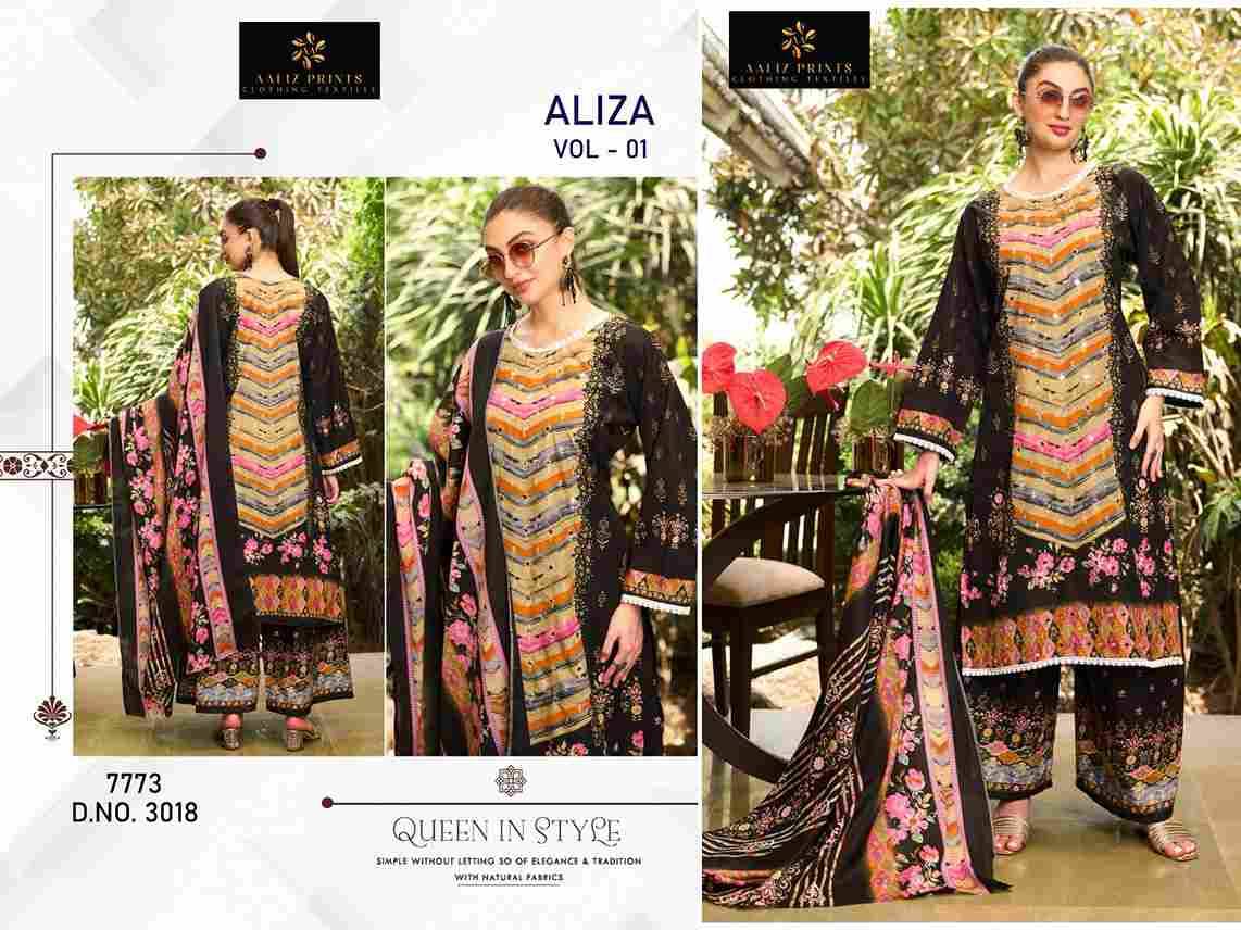 Aliza Vol-1 By Aaliz Prints 3017 To 3020 Series Beautiful Festive Suits Stylish Fancy Colorful Casual Wear & Ethnic Wear Cotton Digital Print Dresses At Wholesale Price