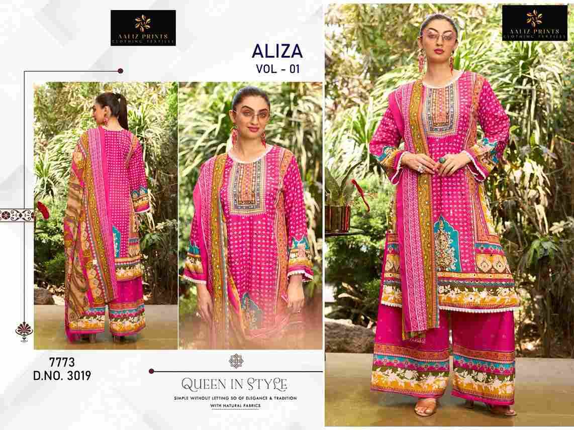 Aliza Vol-1 By Aaliz Prints 3017 To 3020 Series Beautiful Festive Suits Stylish Fancy Colorful Casual Wear & Ethnic Wear Cotton Digital Print Dresses At Wholesale Price