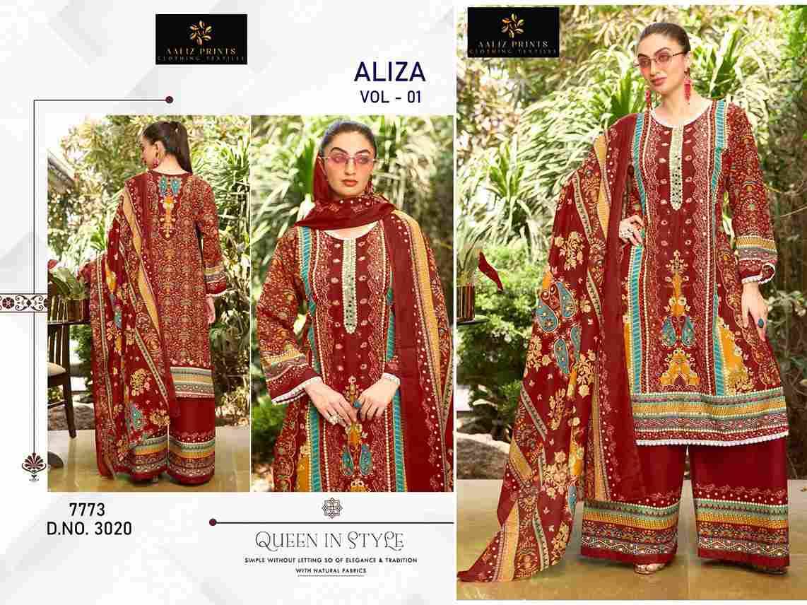 Aliza Vol-1 By Aaliz Prints 3017 To 3020 Series Beautiful Festive Suits Stylish Fancy Colorful Casual Wear & Ethnic Wear Cotton Digital Print Dresses At Wholesale Price