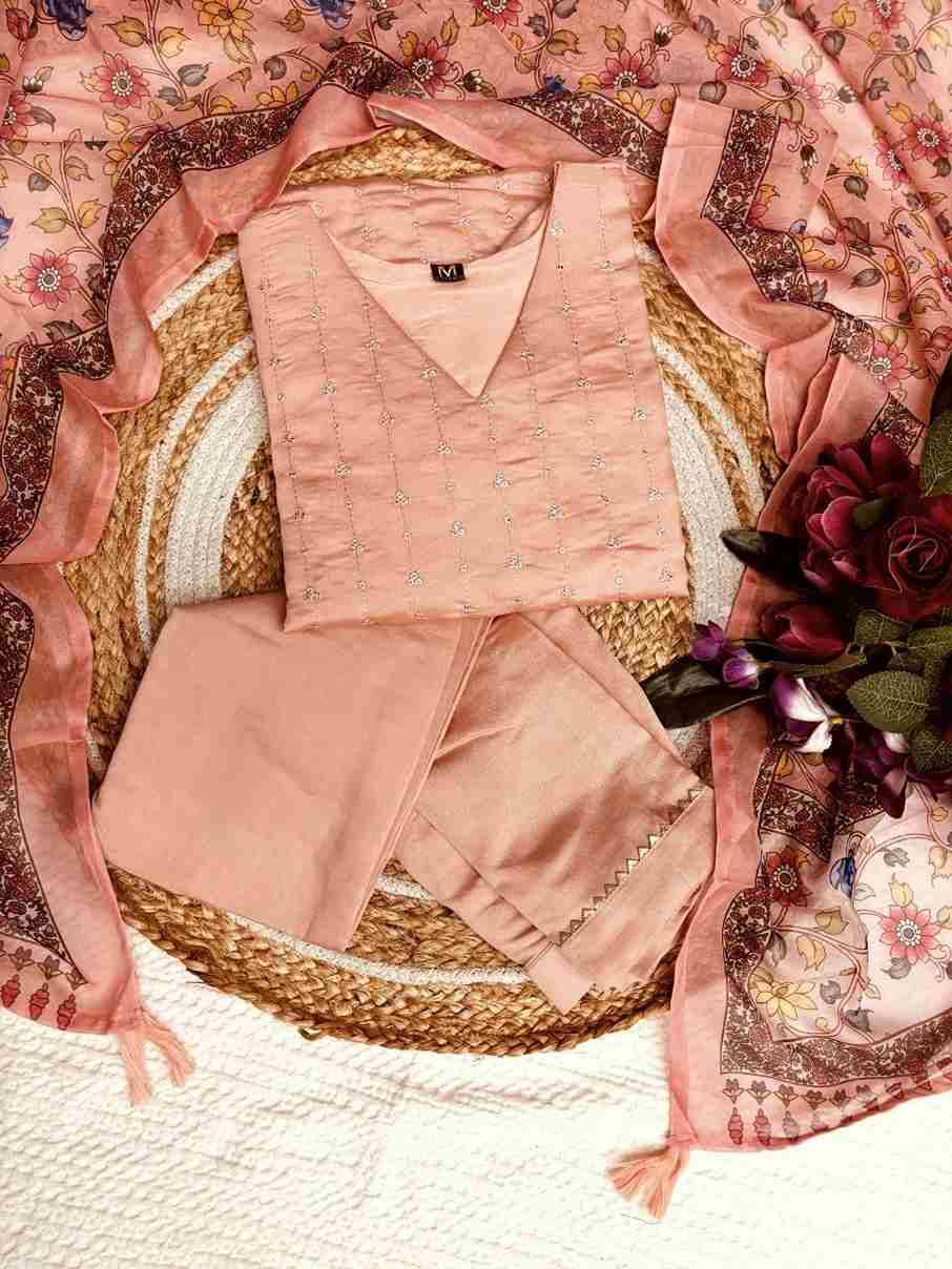 Dc-6023 By Fashid Wholesale Beautiful Stylish Festive Suits Fancy Colorful Casual Wear & Ethnic Wear & Ready To Wear Viscose Chanderi Dresses At Wholesale Price