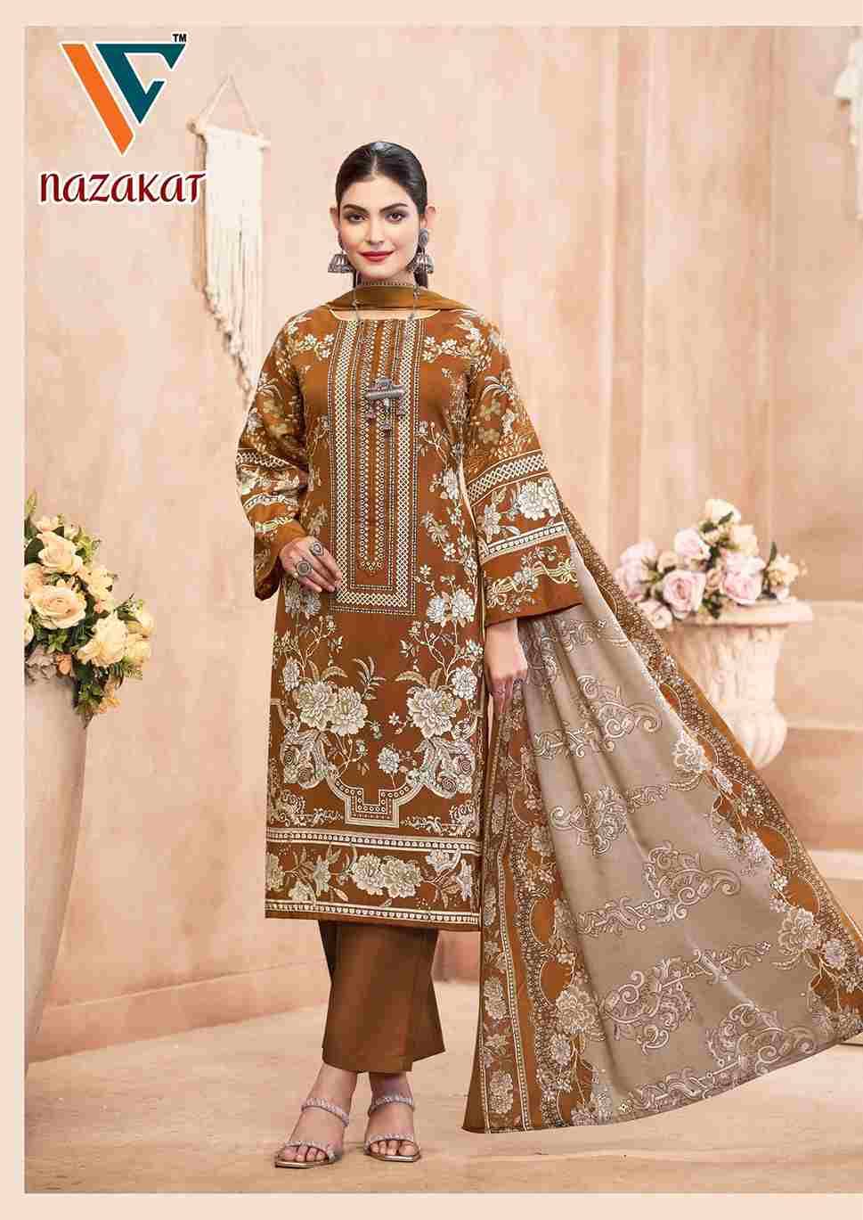 Nazakat Vol-7 By Vandana Creation 7001 To 7008 Series Beautiful Festive Suits Stylish Fancy Colorful Casual Wear & Ethnic Wear Soft Cotton Print Dresses At Wholesale Price