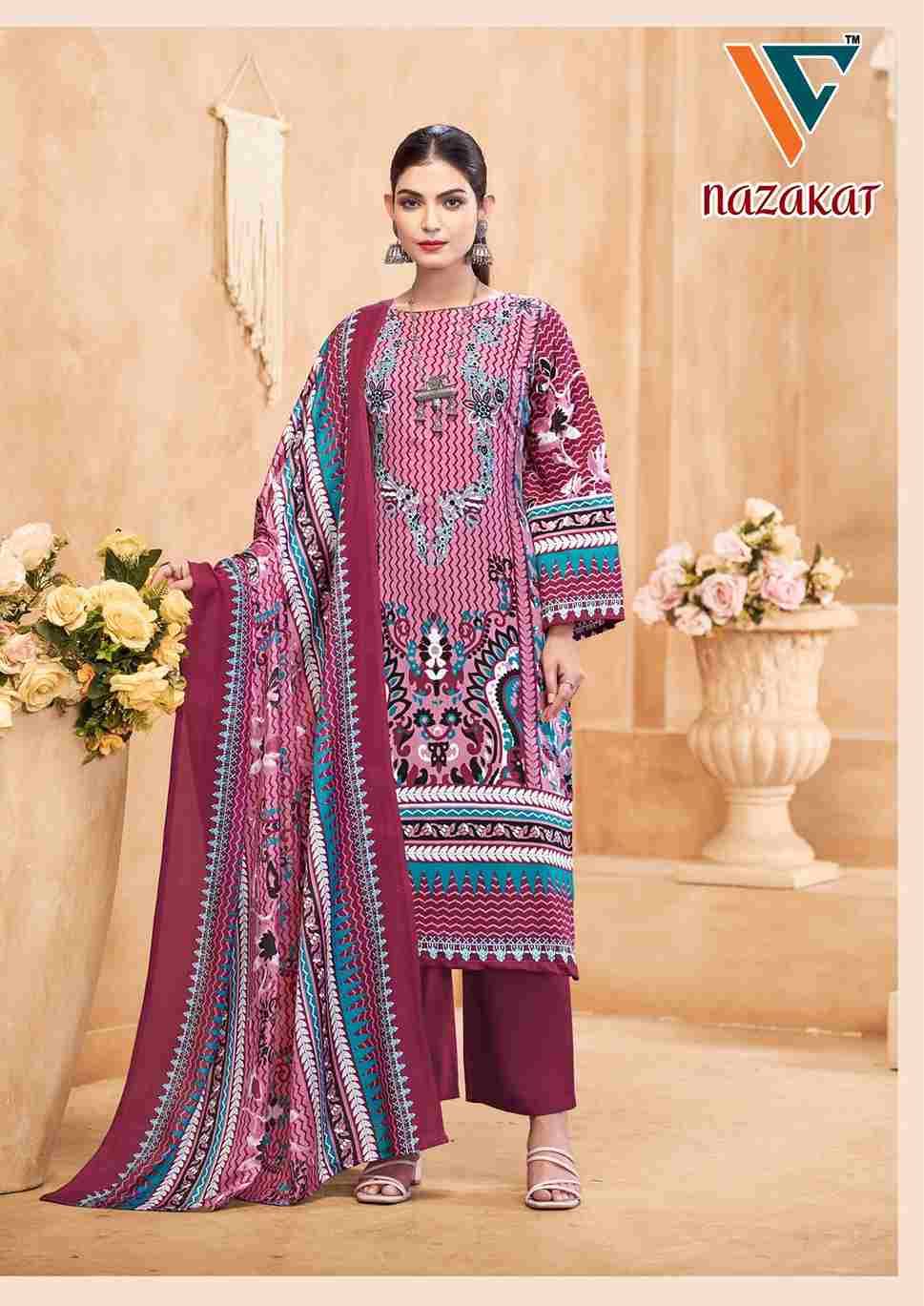 Nazakat Vol-7 By Vandana Creation 7001 To 7008 Series Beautiful Festive Suits Stylish Fancy Colorful Casual Wear & Ethnic Wear Soft Cotton Print Dresses At Wholesale Price