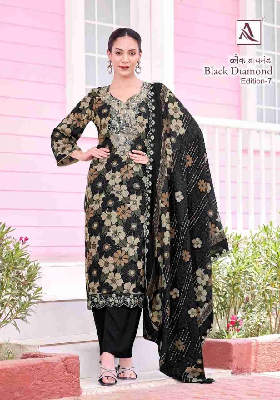 Black Diamond Vol-7 By Alok Suit 1946-001 To 1946-006 Series Beautiful Festive Suits Colorful Stylish Fancy Casual Wear & Ethnic Wear Pure Rayon Dresses At Wholesale Price