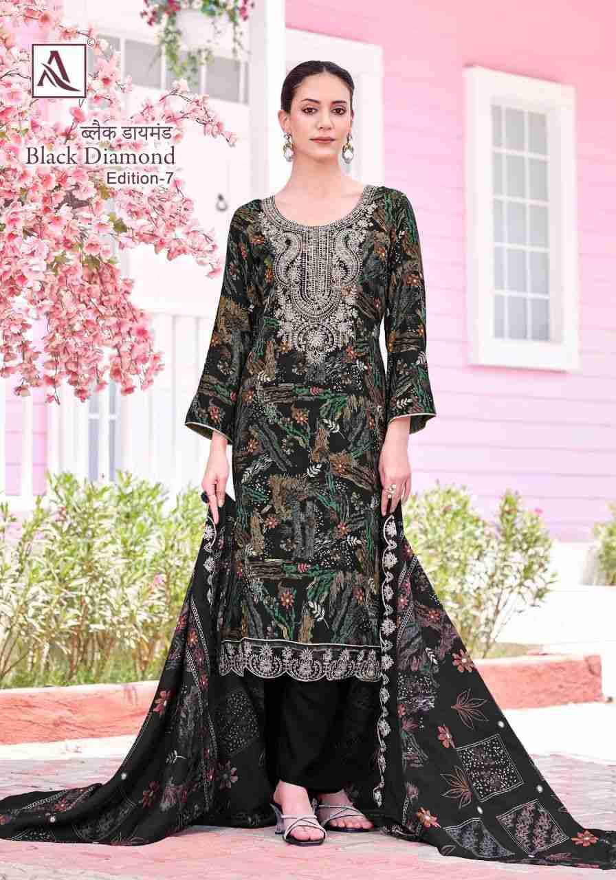 Black Diamond Vol-7 By Alok Suit 1946-001 To 1946-006 Series Beautiful Festive Suits Colorful Stylish Fancy Casual Wear & Ethnic Wear Pure Rayon Dresses At Wholesale Price