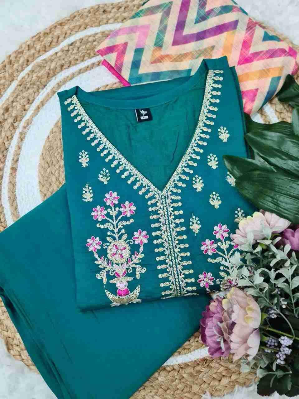 Dc-Lavina By Fashid Wholesale Beautiful Stylish Festive Suits Fancy Colorful Casual Wear & Ethnic Wear & Ready To Wear Viscose Chanderi Dresses At Wholesale Price