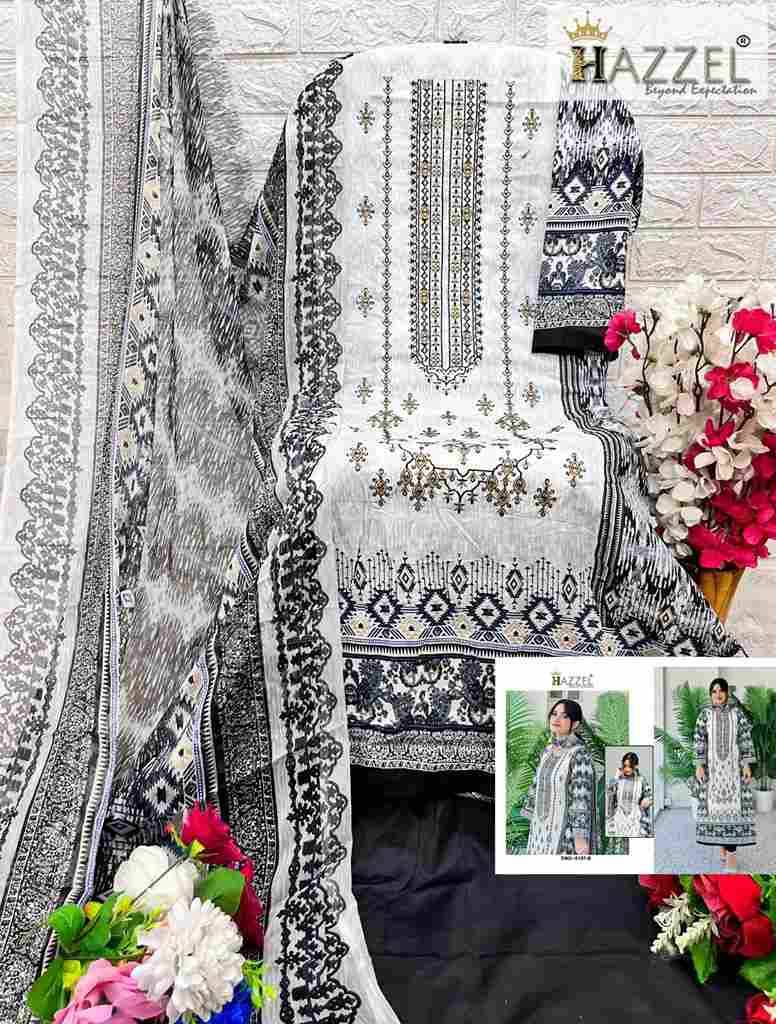 Bin Saeed Luxury Lawn Collection Vol-4 By Hazzel 0107-A To 0107-B Series Pakistani Suits Collection Beautiful Stylish Fancy Colorful Party Wear & Occasional Wear Pure Lawn Cotton Dresses At Wholesale Price