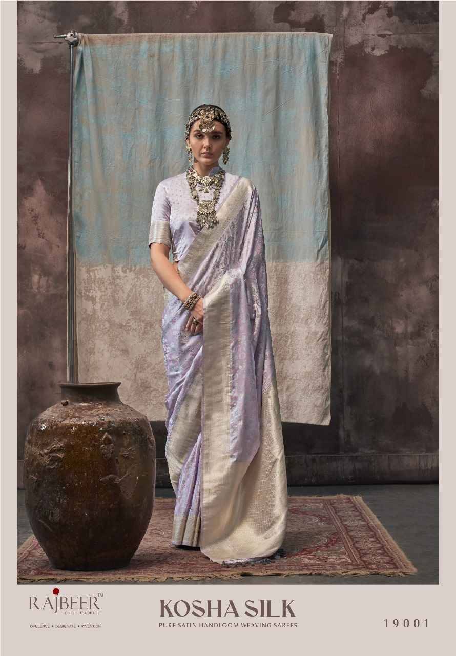 Kosha Silk By Rajbeer 19001 To 19006 Series Indian Traditional Wear Collection Beautiful Stylish Fancy Colorful Party Wear & Occasional Wear Satin Silk Sarees At Wholesale Price