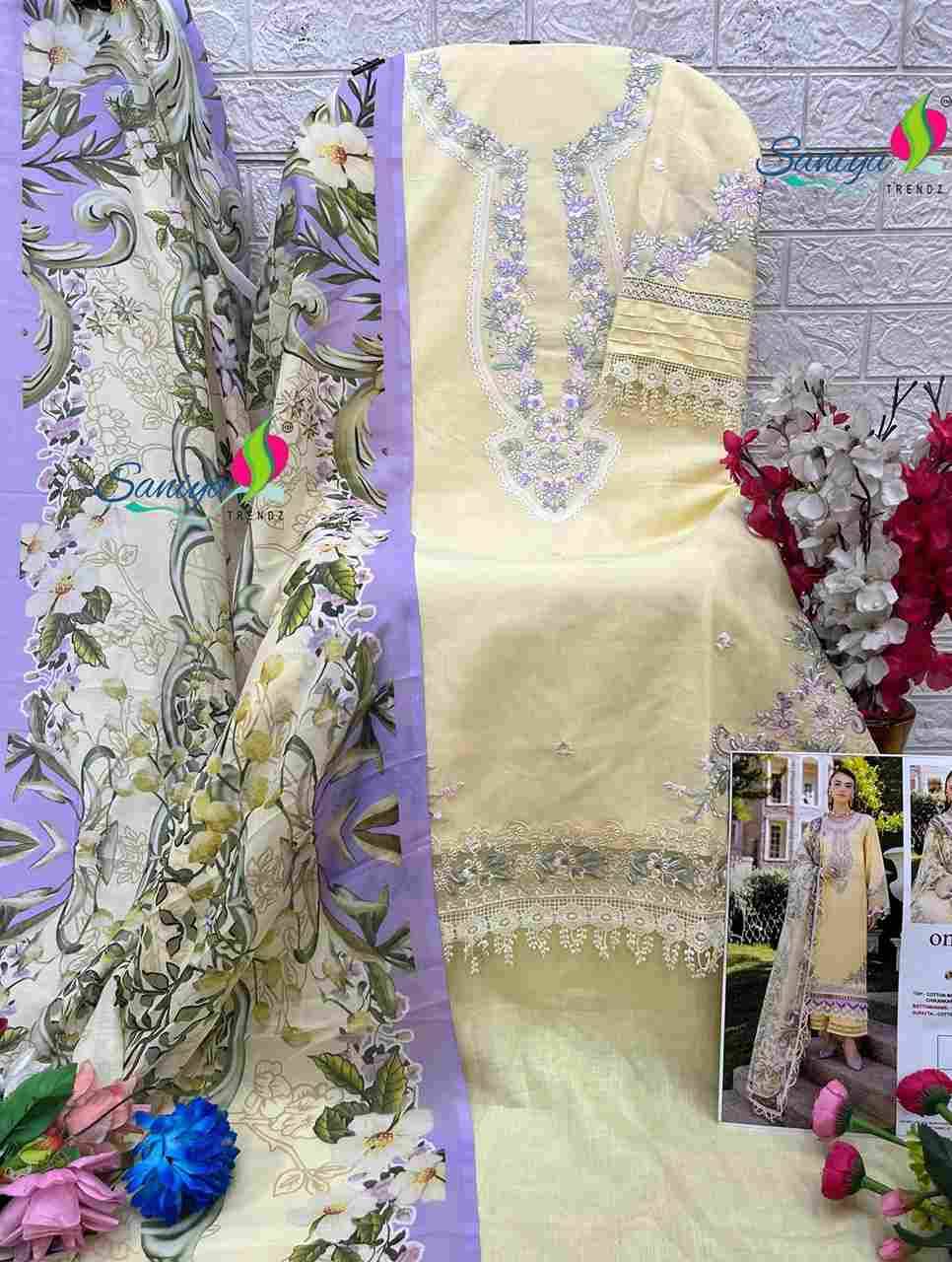 Ombre Vol-3 By Saniya Trendz 3001 To 3005 Series Beautiful Pakistani Suits Colorful Stylish Fancy Casual Wear & Ethnic Wear Pure Cotton Embroidered Dresses At Wholesale Price