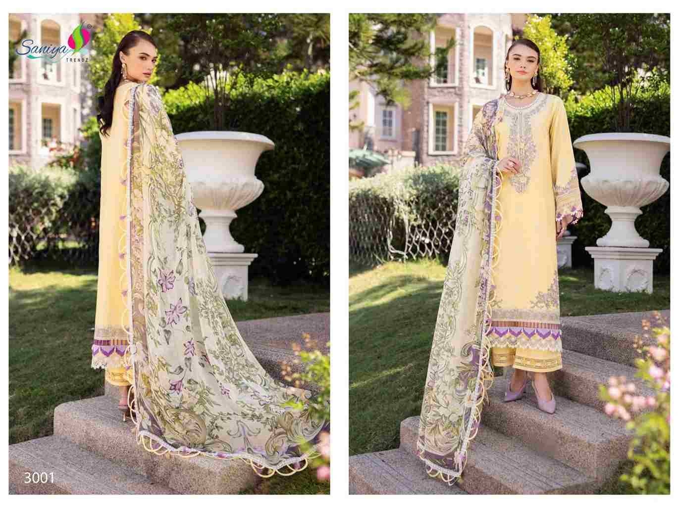 Ombre Vol-3 By Saniya Trendz 3001 To 3005 Series Beautiful Pakistani Suits Colorful Stylish Fancy Casual Wear & Ethnic Wear Pure Cotton Embroidered Dresses At Wholesale Price