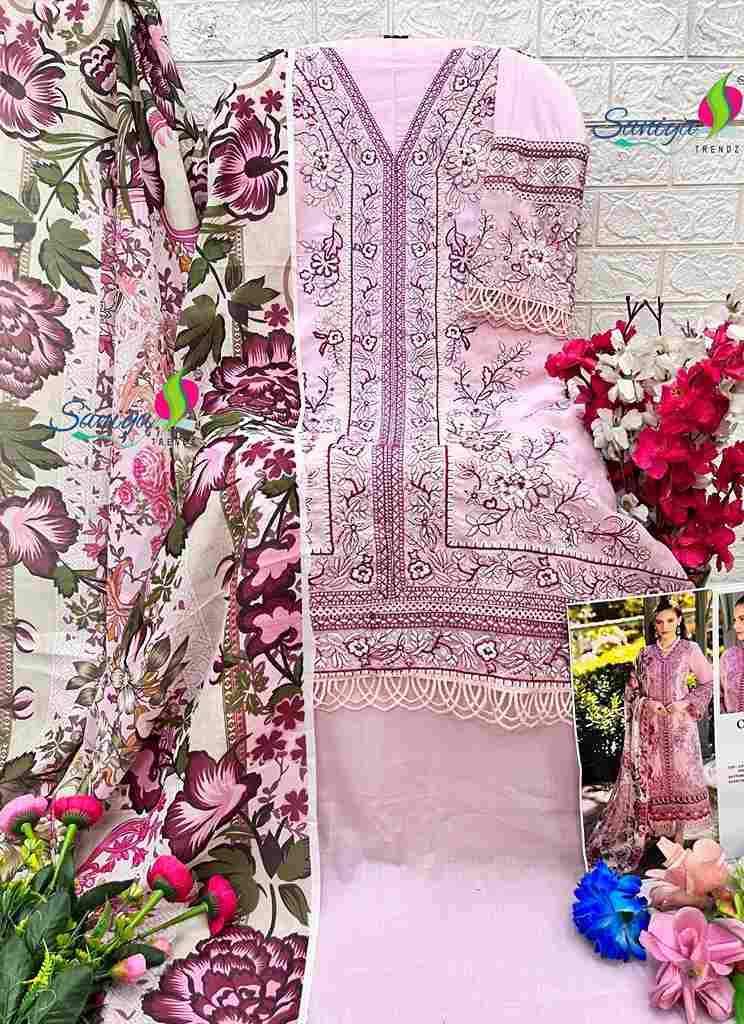 Ombre Vol-3 By Saniya Trendz 3001 To 3005 Series Beautiful Pakistani Suits Colorful Stylish Fancy Casual Wear & Ethnic Wear Pure Cotton Embroidered Dresses At Wholesale Price