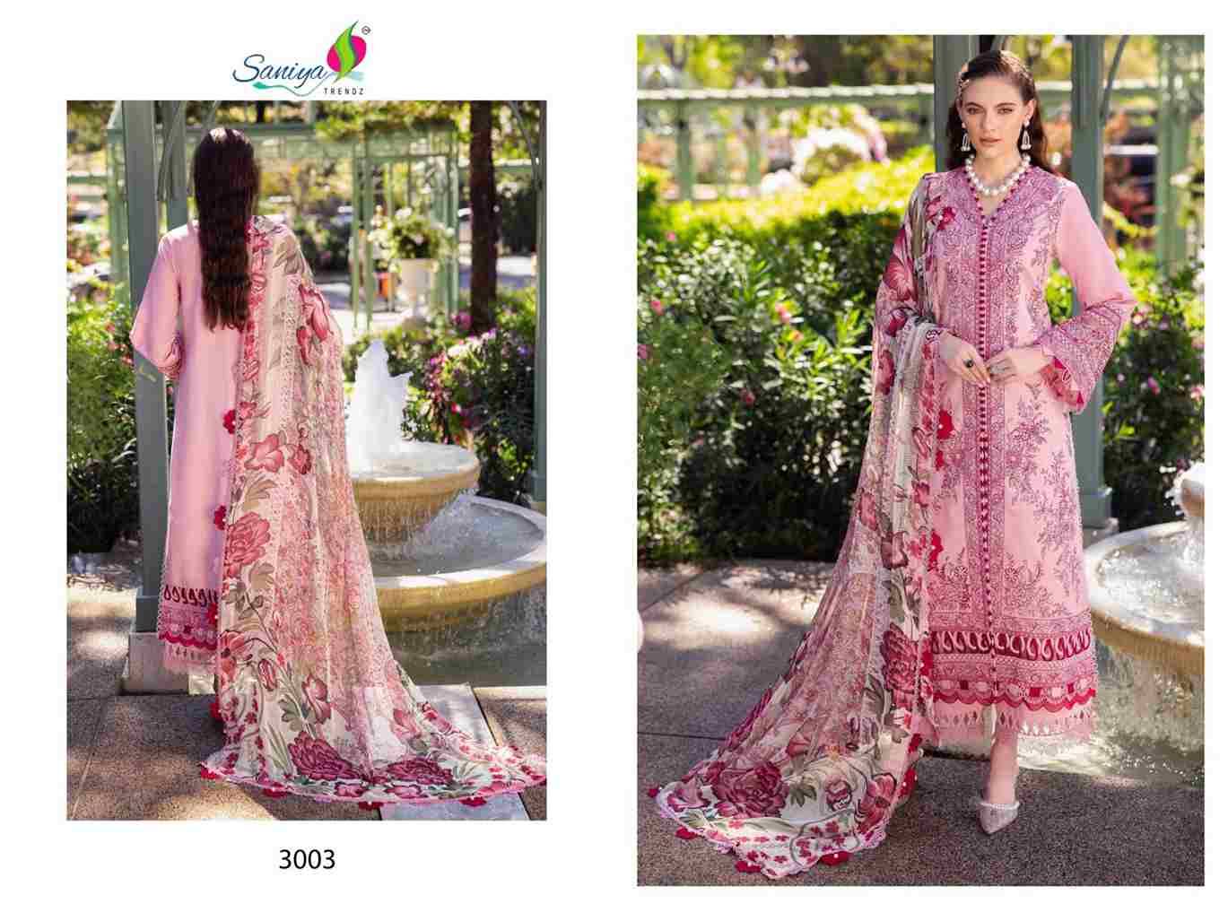 Ombre Vol-3 By Saniya Trendz 3001 To 3005 Series Beautiful Pakistani Suits Colorful Stylish Fancy Casual Wear & Ethnic Wear Pure Cotton Embroidered Dresses At Wholesale Price